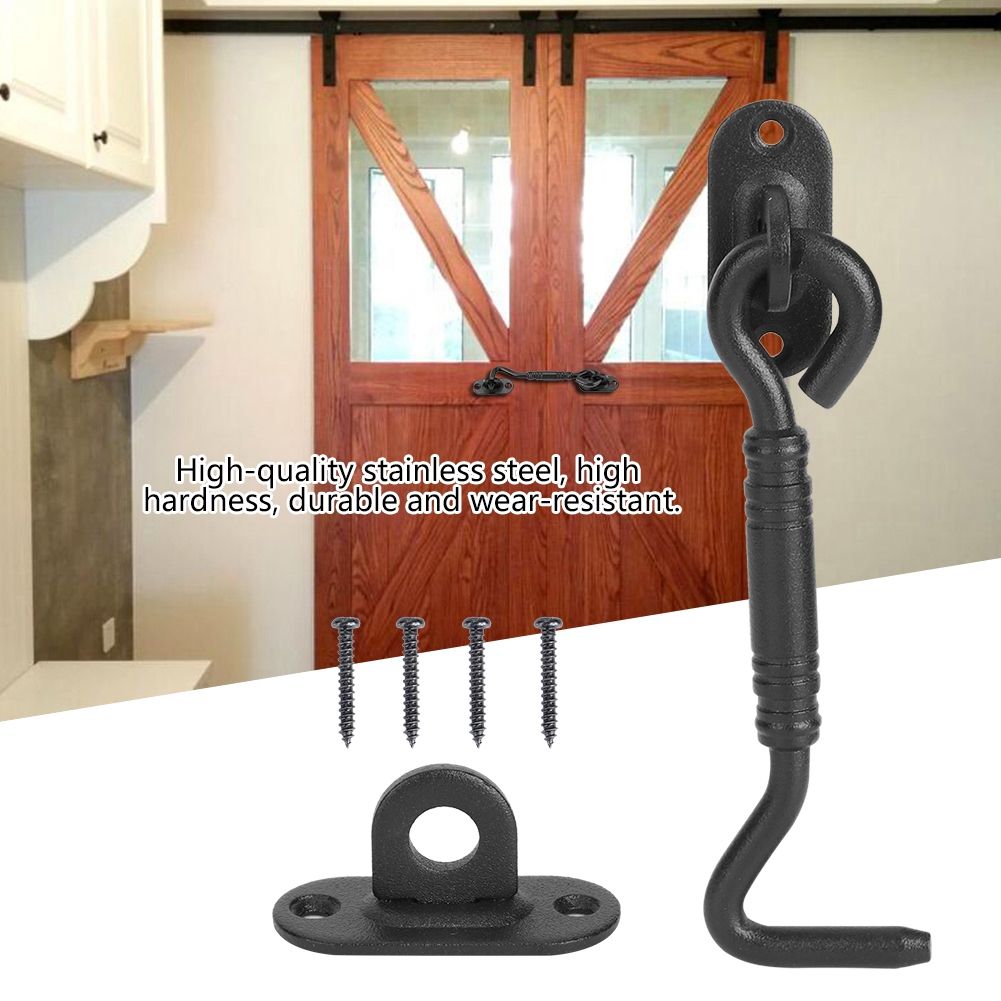 Stainless Steel Barn Door Lock Sliding Door Window Latch Lock Hook Hardware view 8