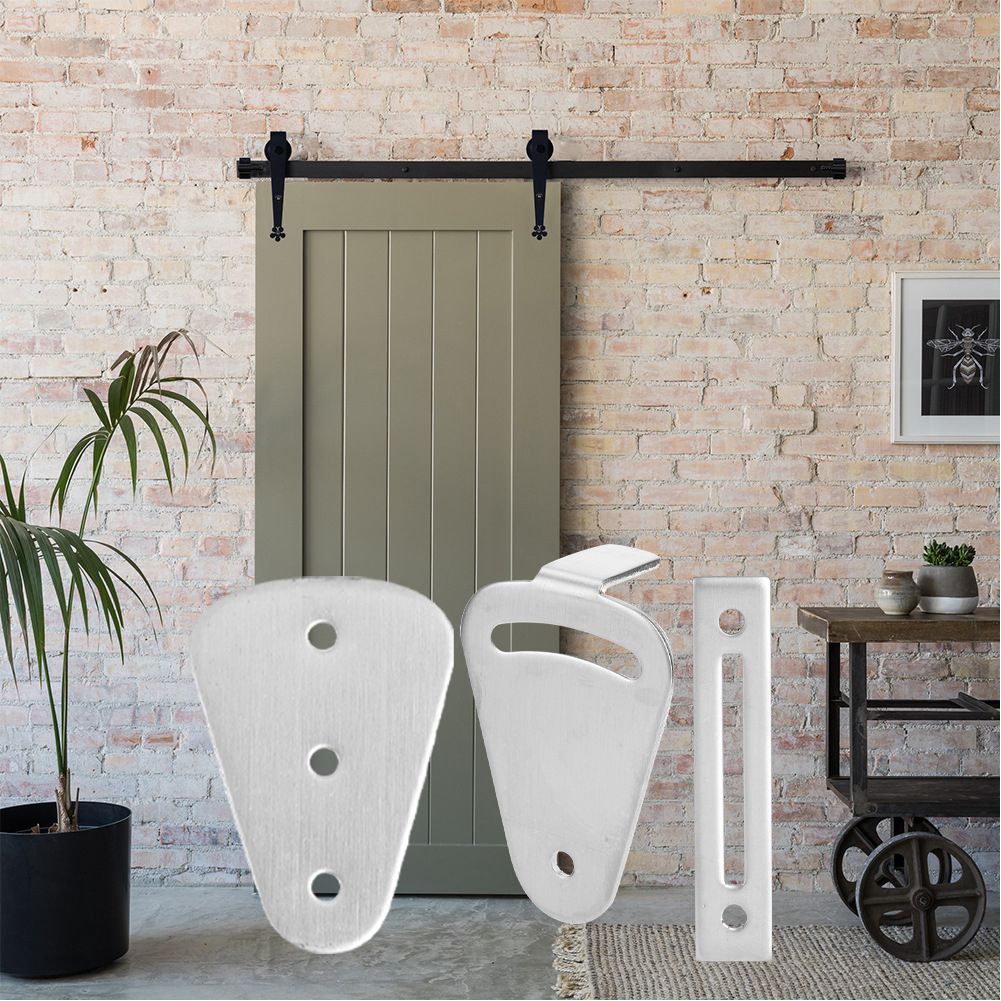 Stainless Steel Sturdy Door Lock Hardware Accessories for Barn Hanging Rail view 6
