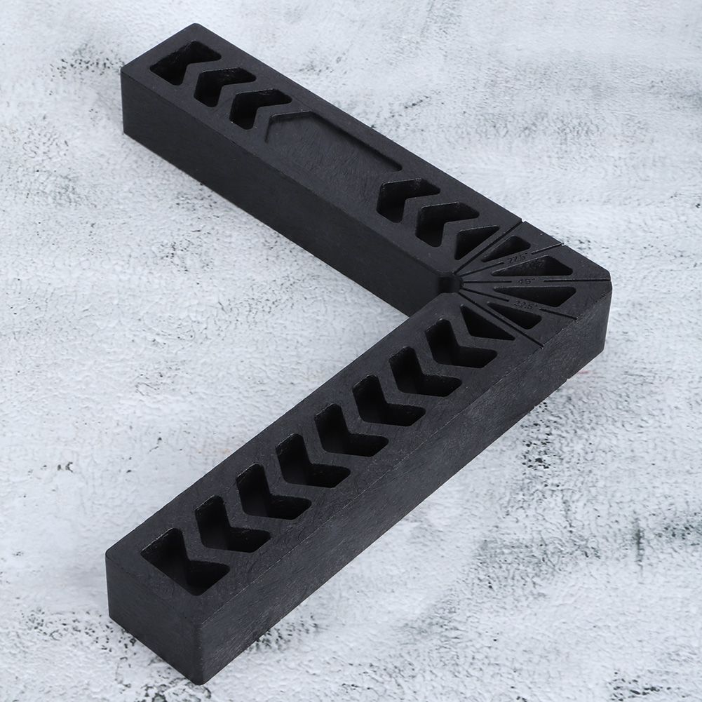 Black Right Angle Locator Retainer LShaped High Hardness Plastic Woodworking Ruler view 7