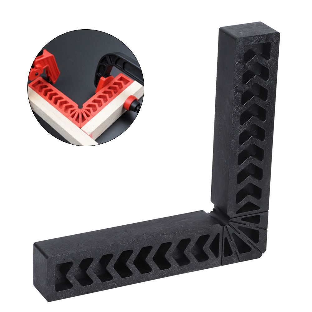 Black Right Angle Locator Retainer LShaped High Hardness Plastic Woodworking Ruler view 9