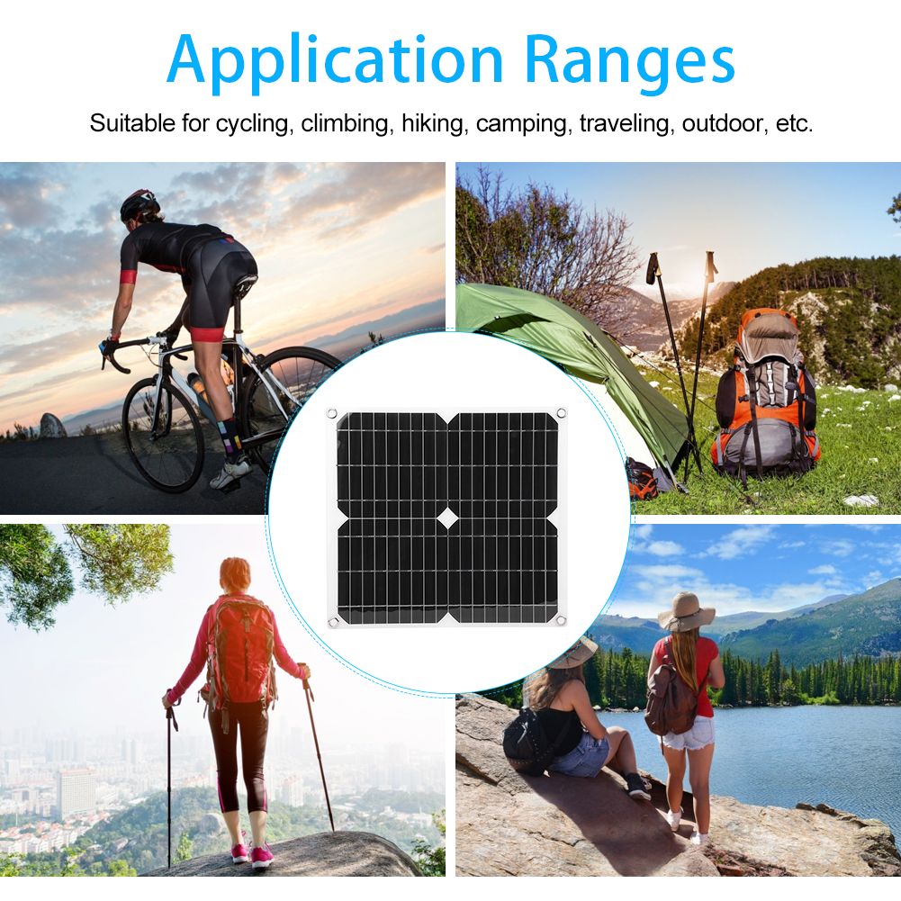 25W 5V SemiFlexible Solar Panel Charging Board Mobile Phone Charger for view 12