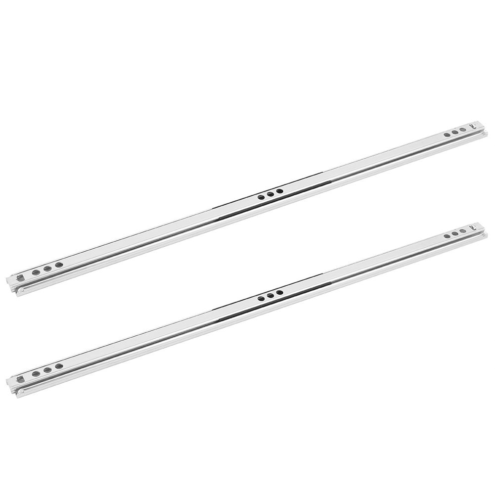 2Pcs Set Cold‑Roll Steel Sheet Ball Bearing Drawer Slide Rail Cabinet view 2