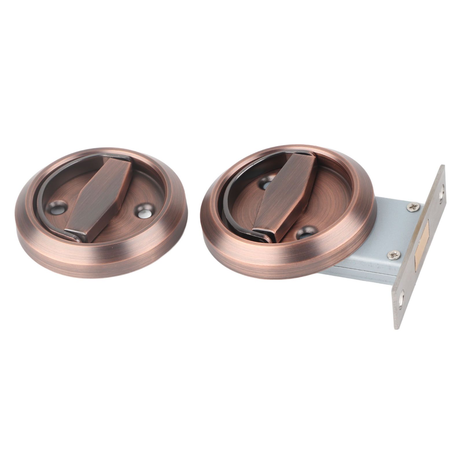Home Bathroom DoubleSided Lock 304 Stainless Steel Ring Handle Door Lock view 6