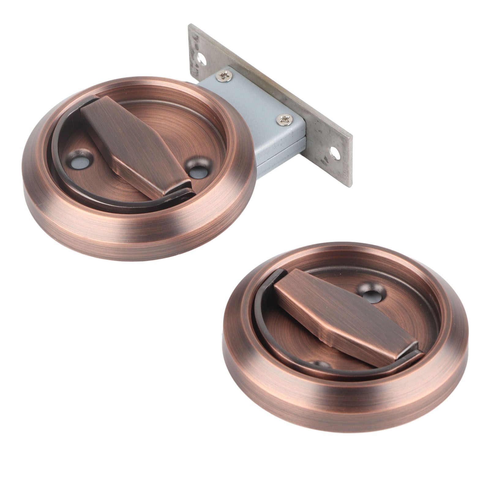 Home Bathroom DoubleSided Lock 304 Stainless Steel Ring Handle Door Lock view 9
