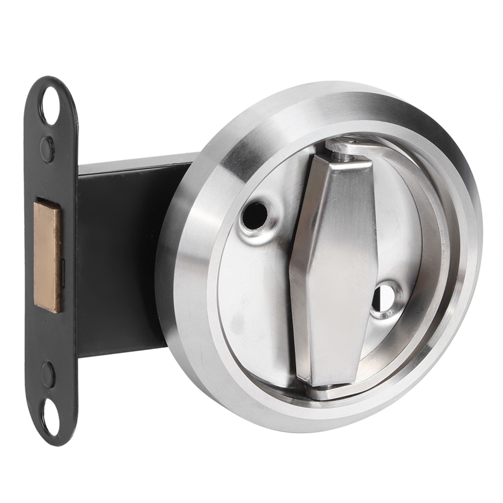 Home Bathroom DoubleSided Lock 304 Stainless Steel Ring Handle Door Lock view 11