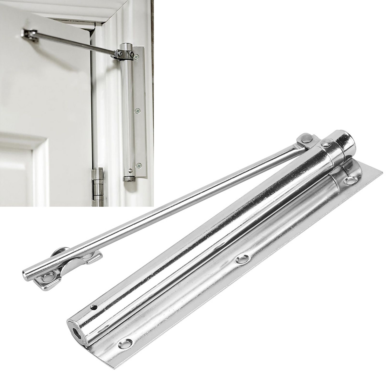 Adjustable Automatic Door Closer Light Spring Fire Door Silent Linkage Mini view 9