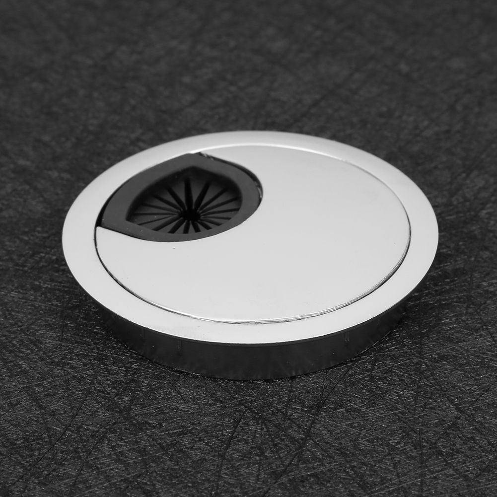 4Pcs/Set Zinc Alloy Computer Desk Grommet Cable Hole Cover Organizer for Home view 11