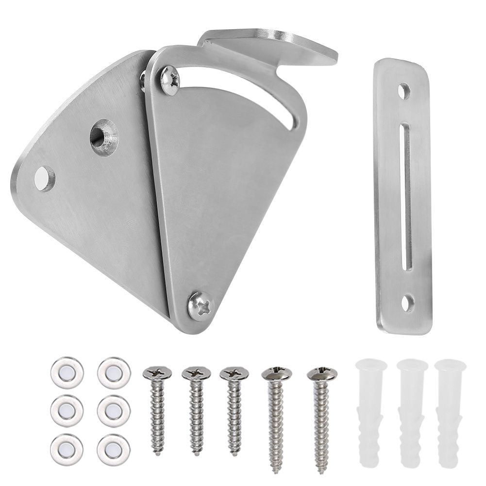 Stainless Steel Sliding Barn Door Latch Lock Set Hardware Accessory for view 3