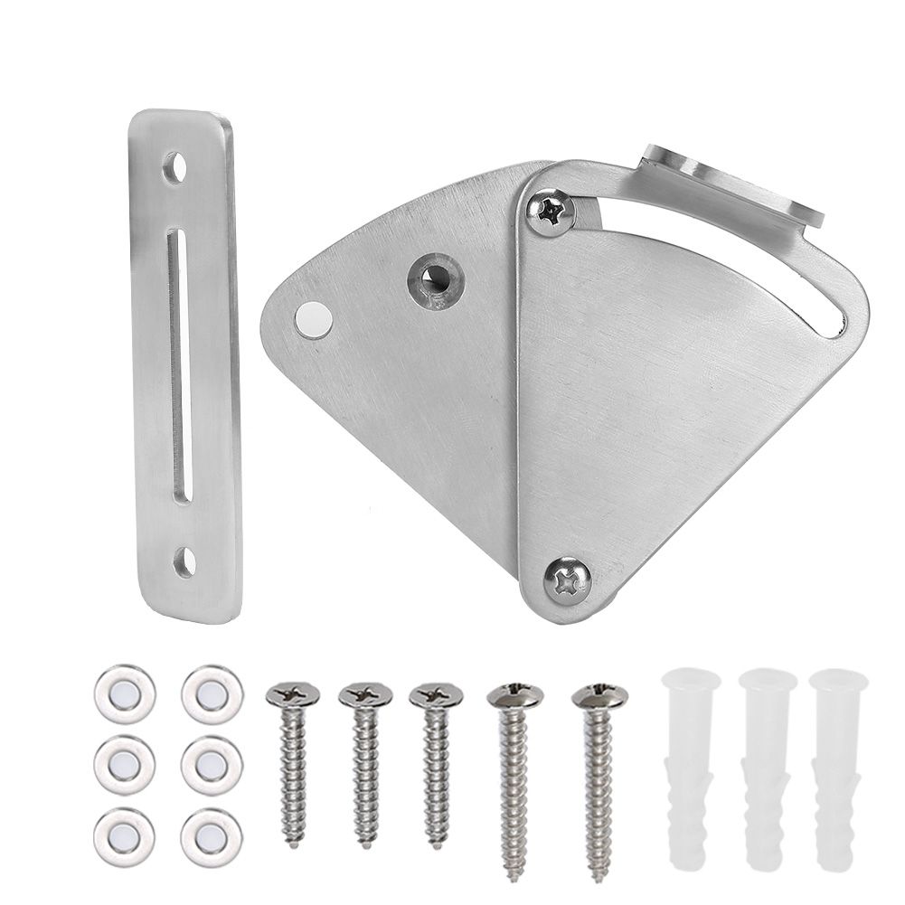 Stainless Steel Sliding Barn Door Latch Lock Set Hardware Accessory for view 7