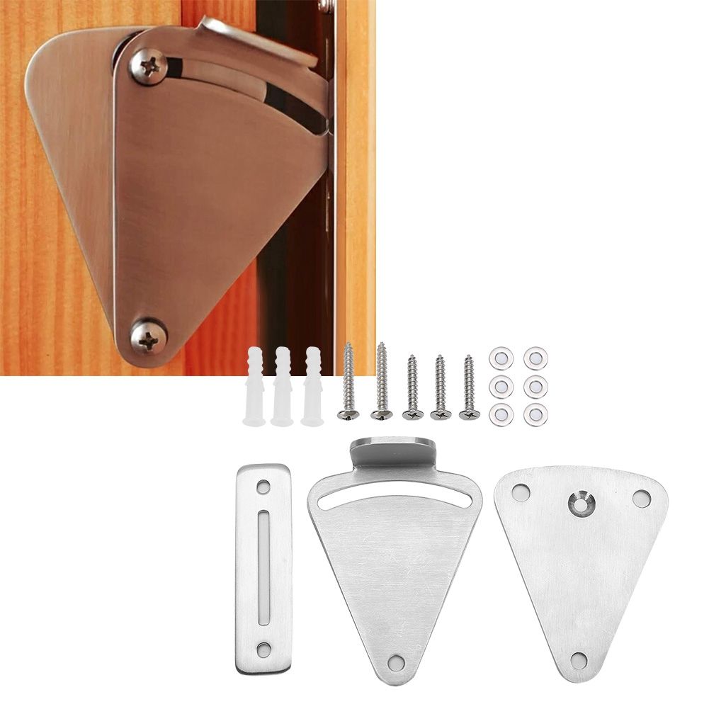 Stainless Steel Sliding Barn Door Latch Lock Set Hardware Accessory for view 10