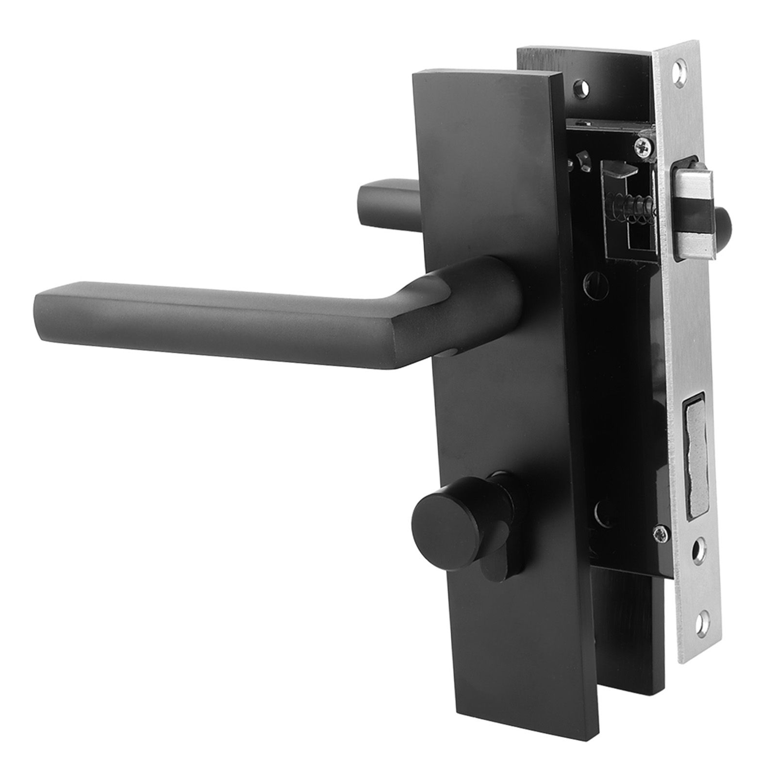 Space Aluminum Bedroom Door Lock Home Security Bedroom Handle Lock with Keys view 7