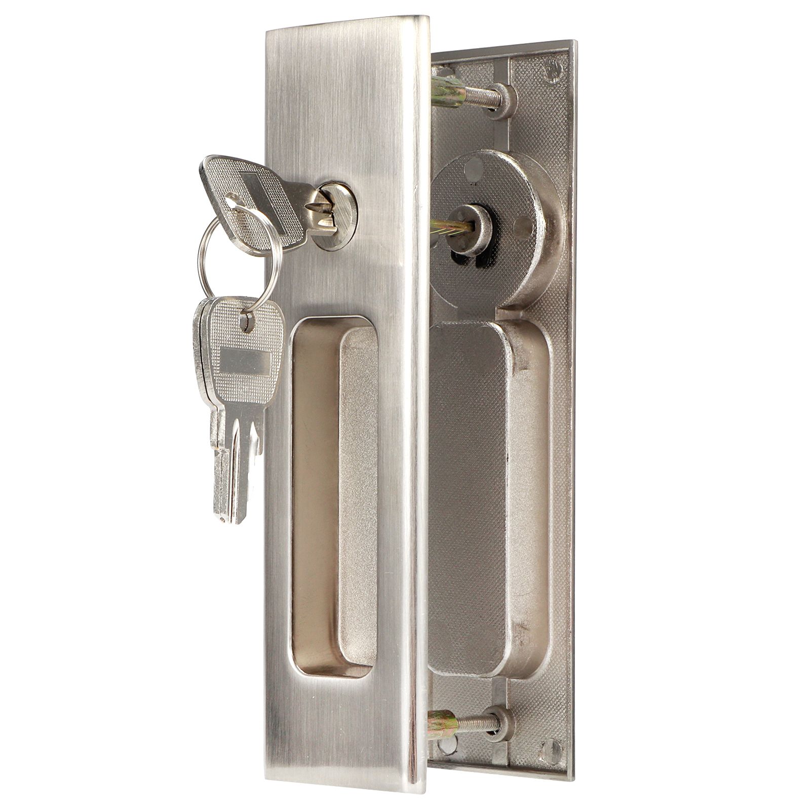 Zinc Alloy Sliding Door Lock Latch Handle Set Bathroom Balcony Cabinet Door view 4