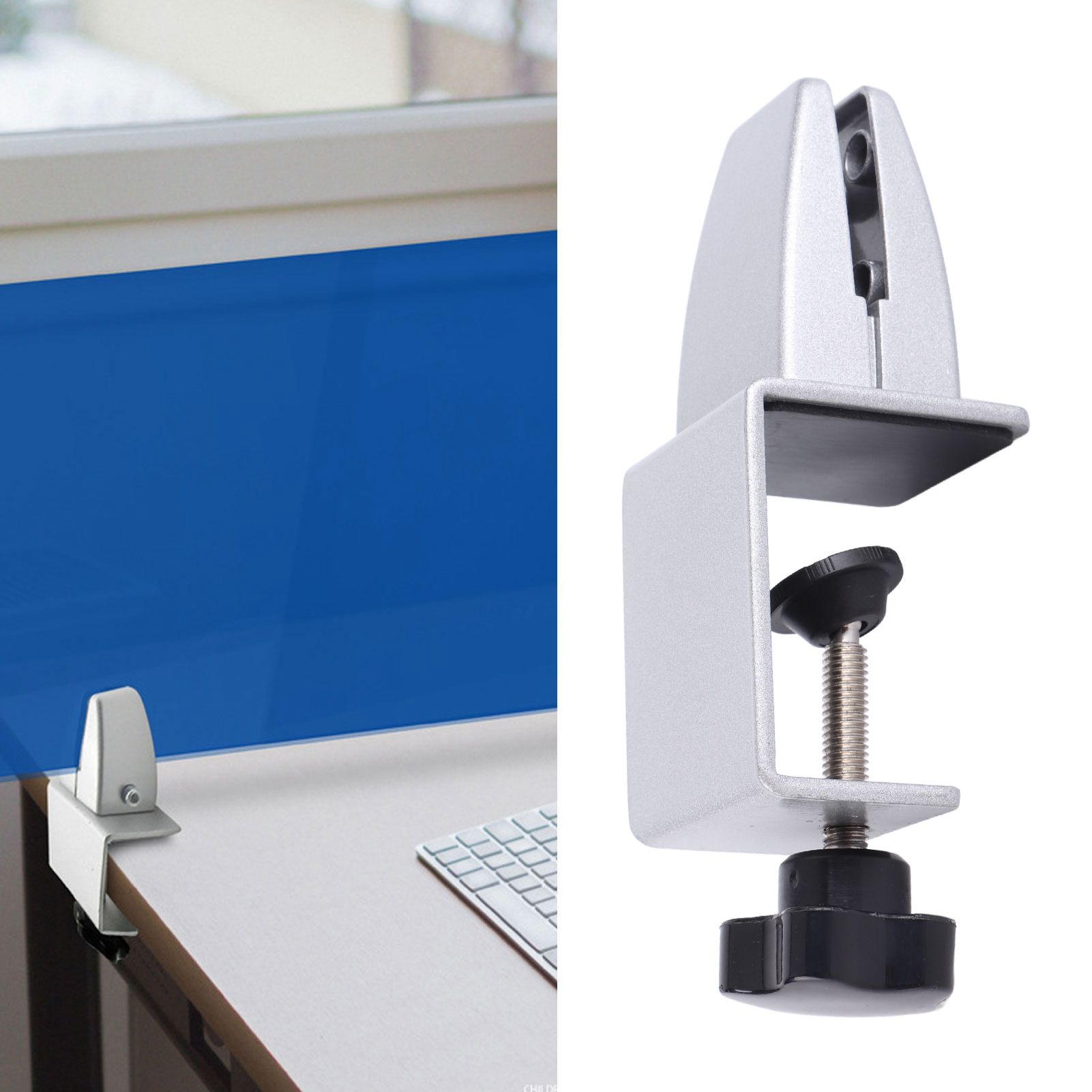 Thickened Adjustable Screen Clip Punch‑Free Office Desk Clapboard Clamp Glass view 10