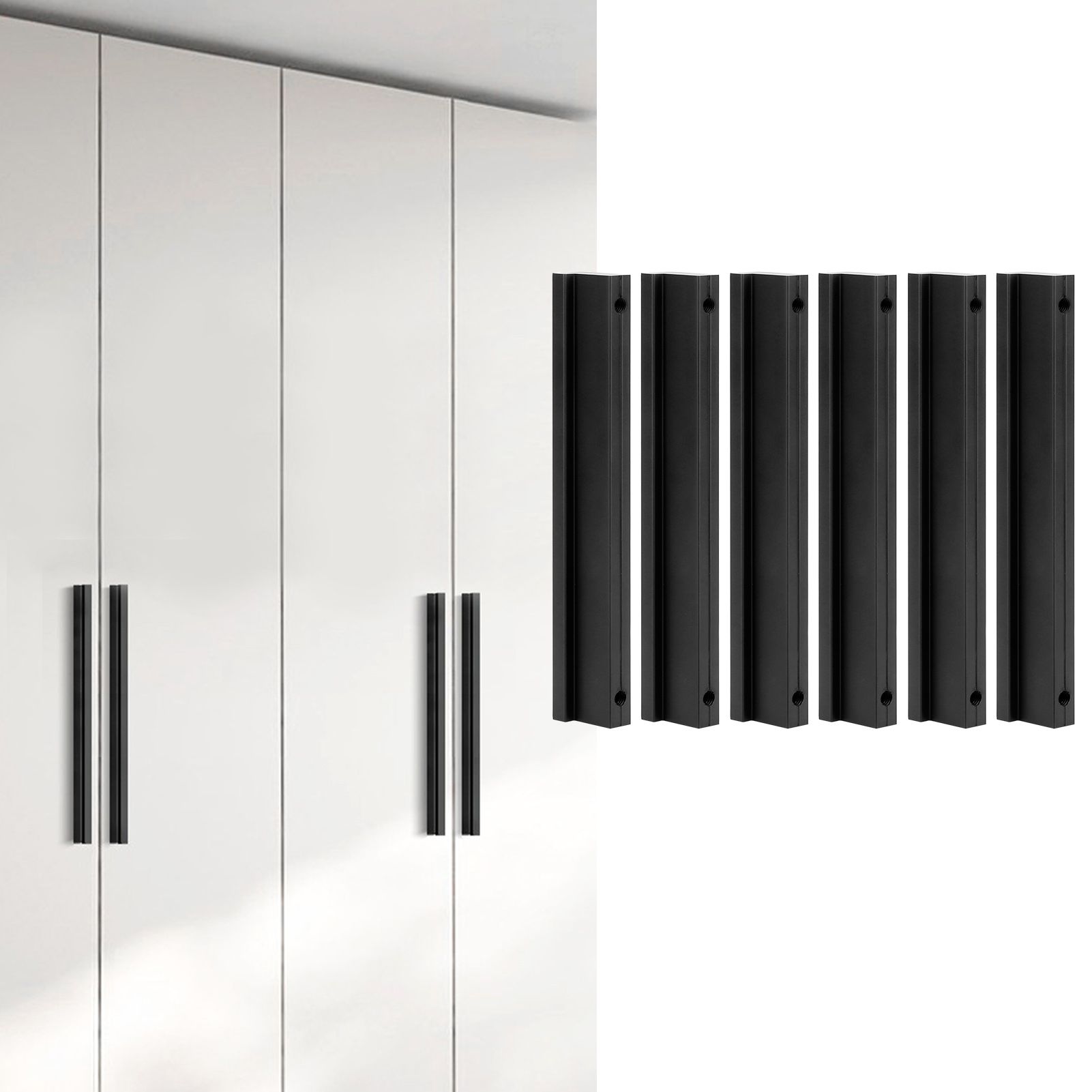 6 Sets T shaped Handle Aluminium Alloy Kitchen Cabinet Door Handle Furniture view 10