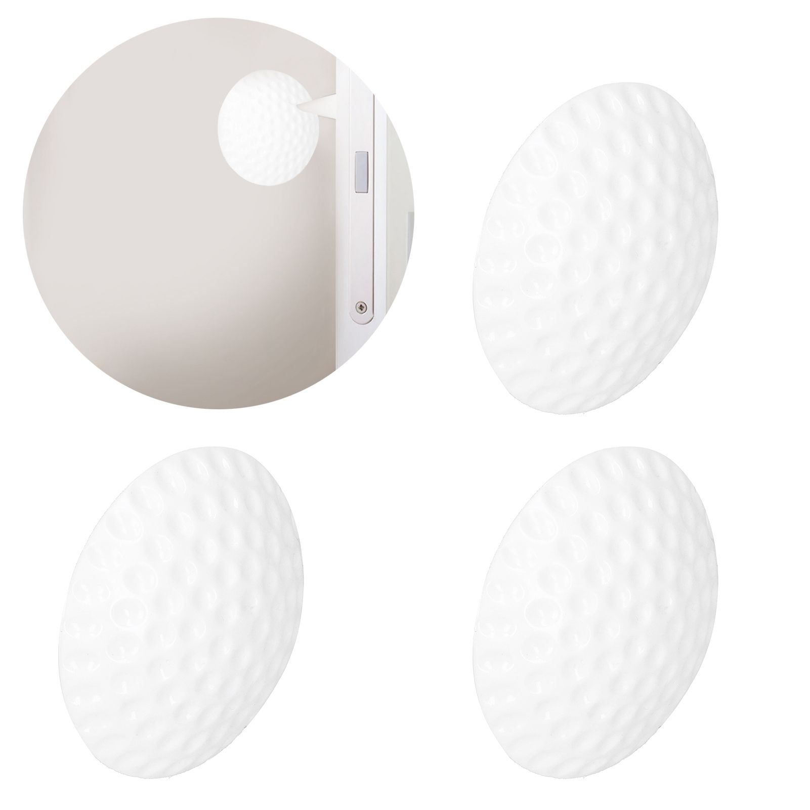 10Pcs Door Handle Stop Silicone Wall Bumper AntiCollision Protector Self view 9