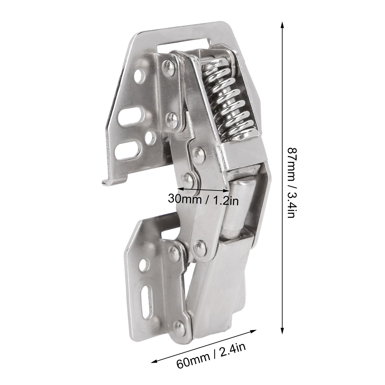 2Set Cabinet Hinge Bridge Shaped Spring Hinge for Cupboard Closet Furniture view 12
