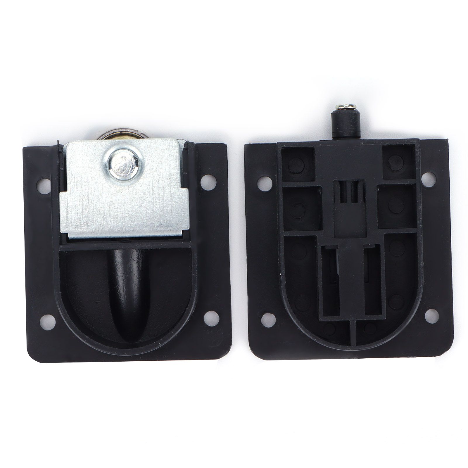 Mute Sliding Door Wheel Black Plastic Pulley with Bearing Furniture Hardware view 2