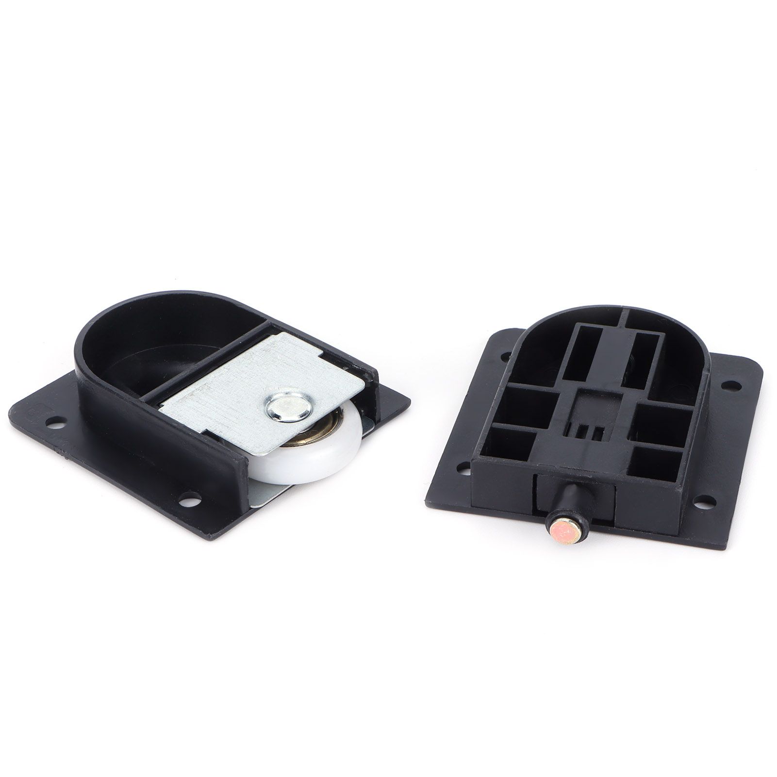 Mute Sliding Door Wheel Black Plastic Pulley with Bearing Furniture Hardware view 6
