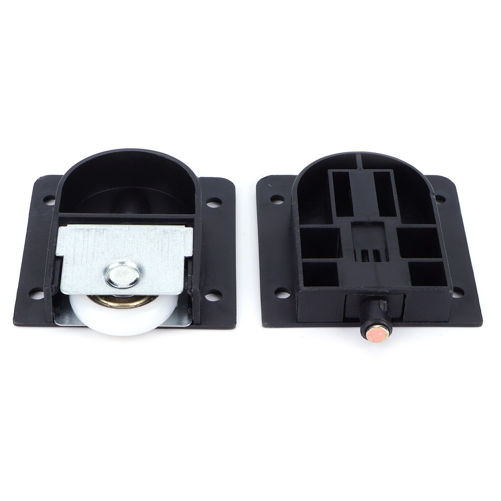 Mute Sliding Door Wheel Black Plastic Pulley with Bearing Furniture Hardware view 8