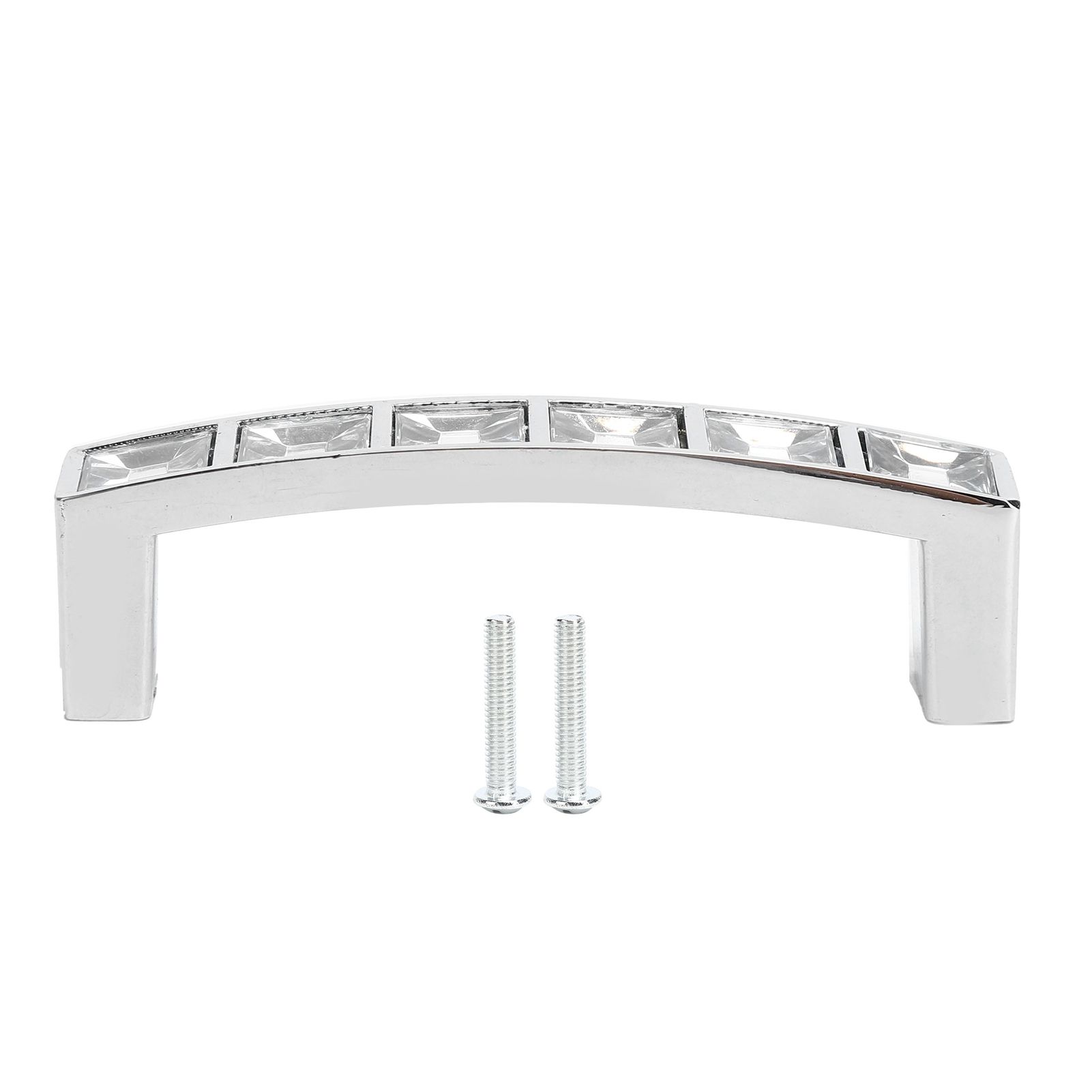 Crystal Handle Modern Simple Cabinet Door Diamonds Double Hole Handle Drawer Pull view 2