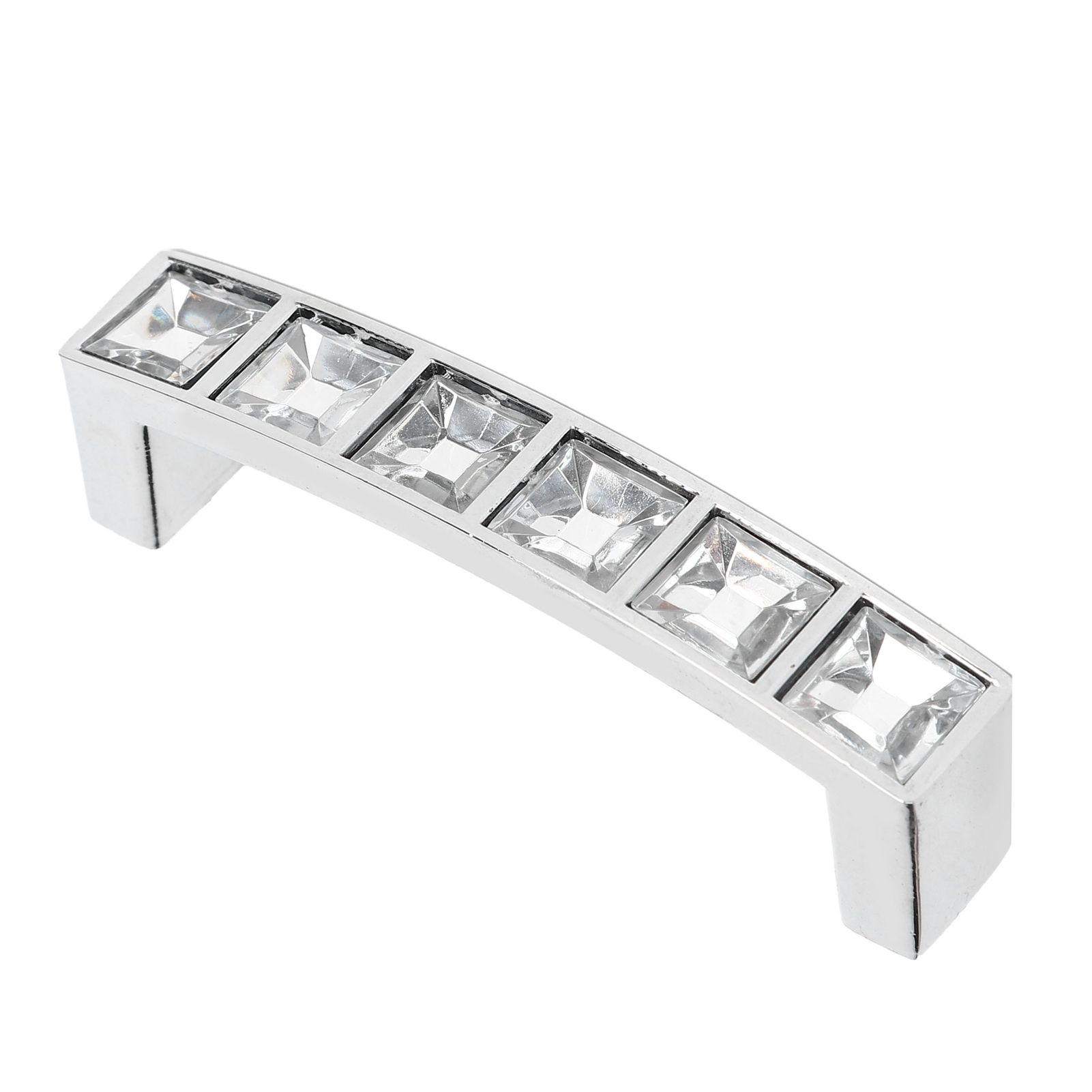 Crystal Handle Modern Simple Cabinet Door Diamonds Double Hole Handle Drawer Pull view 3