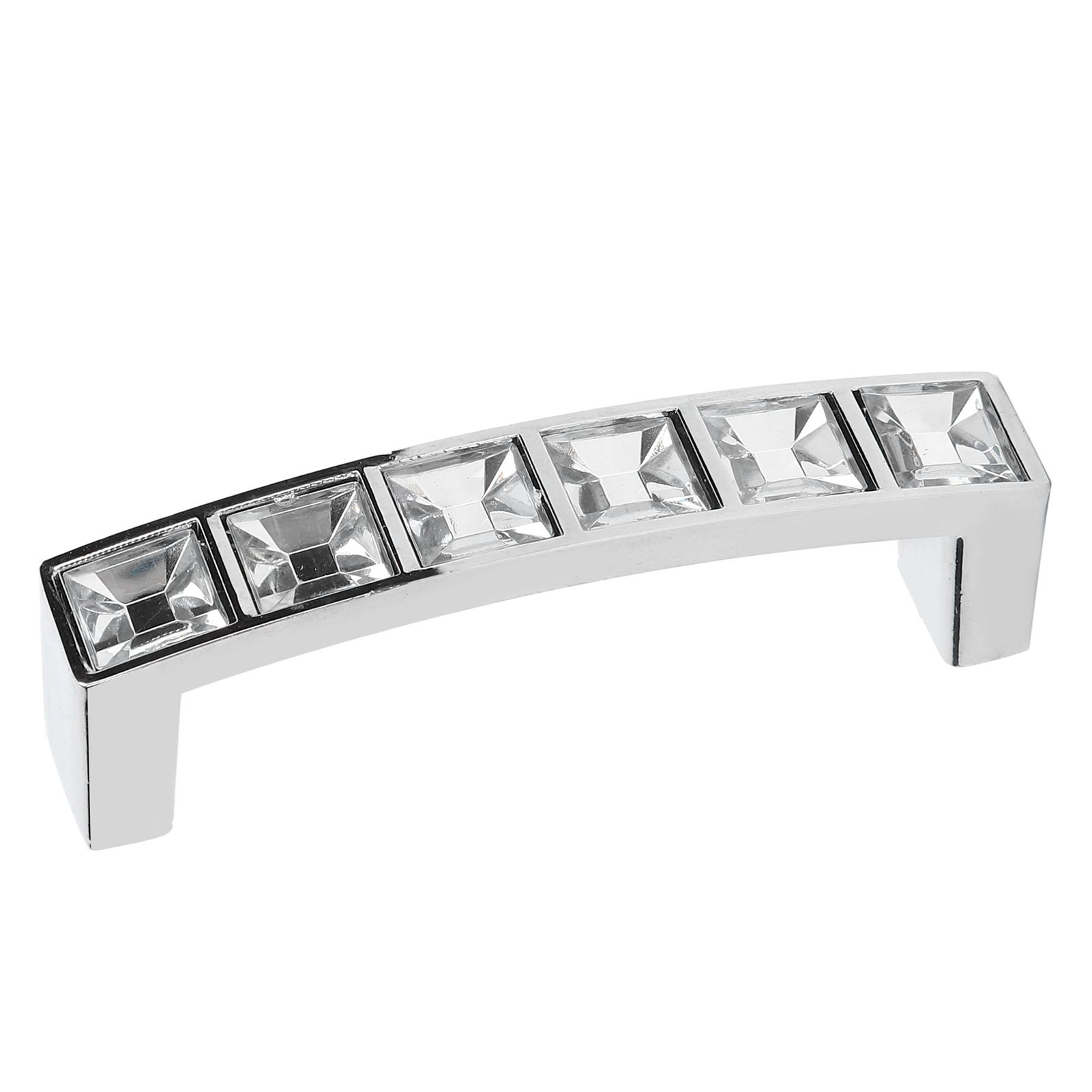 Crystal Handle Modern Simple Cabinet Door Diamonds Double Hole Handle Drawer Pull view 7