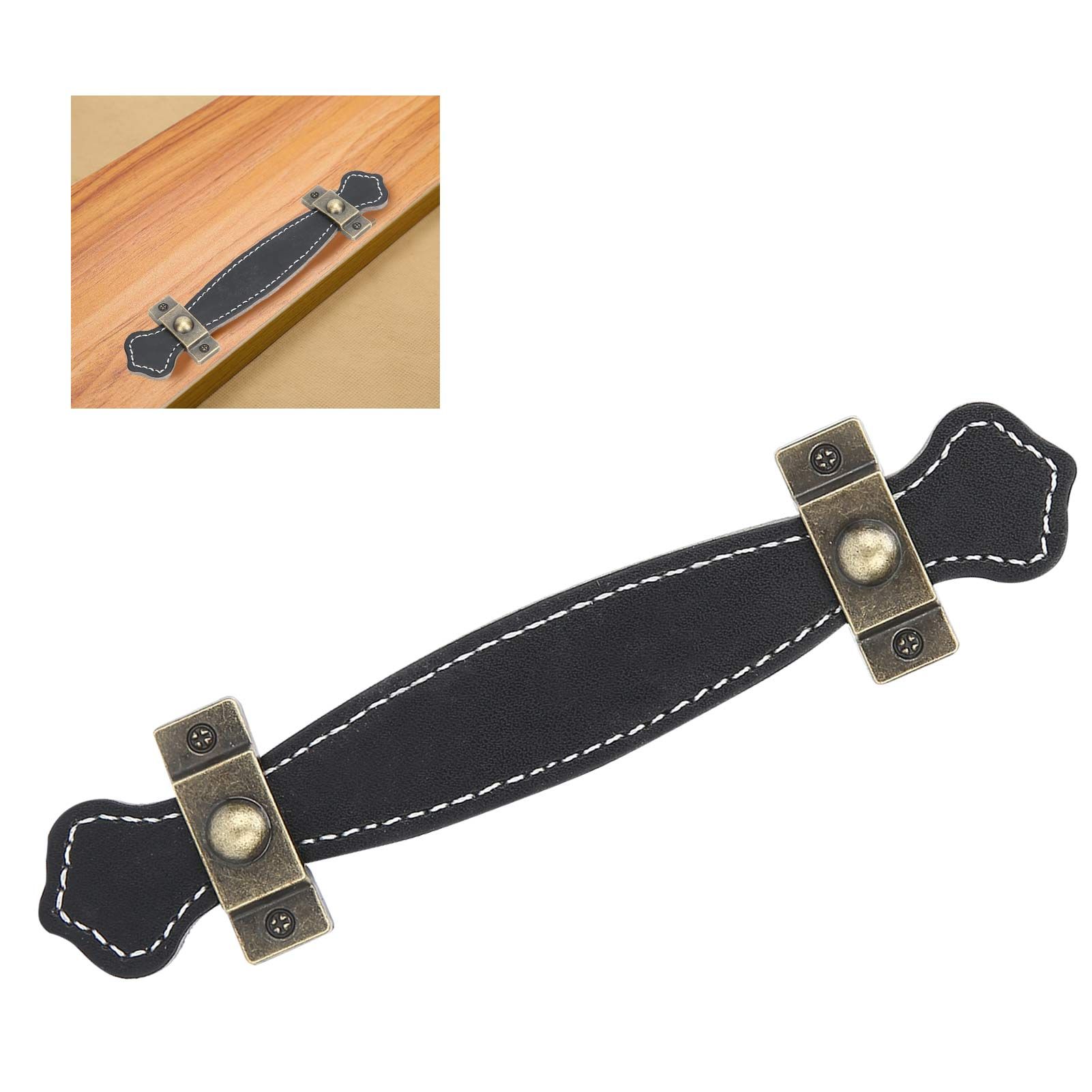 Artificial Leather Furniture Pull Handle for Suitcase Wardrobe Closet Cabinet Door view 11