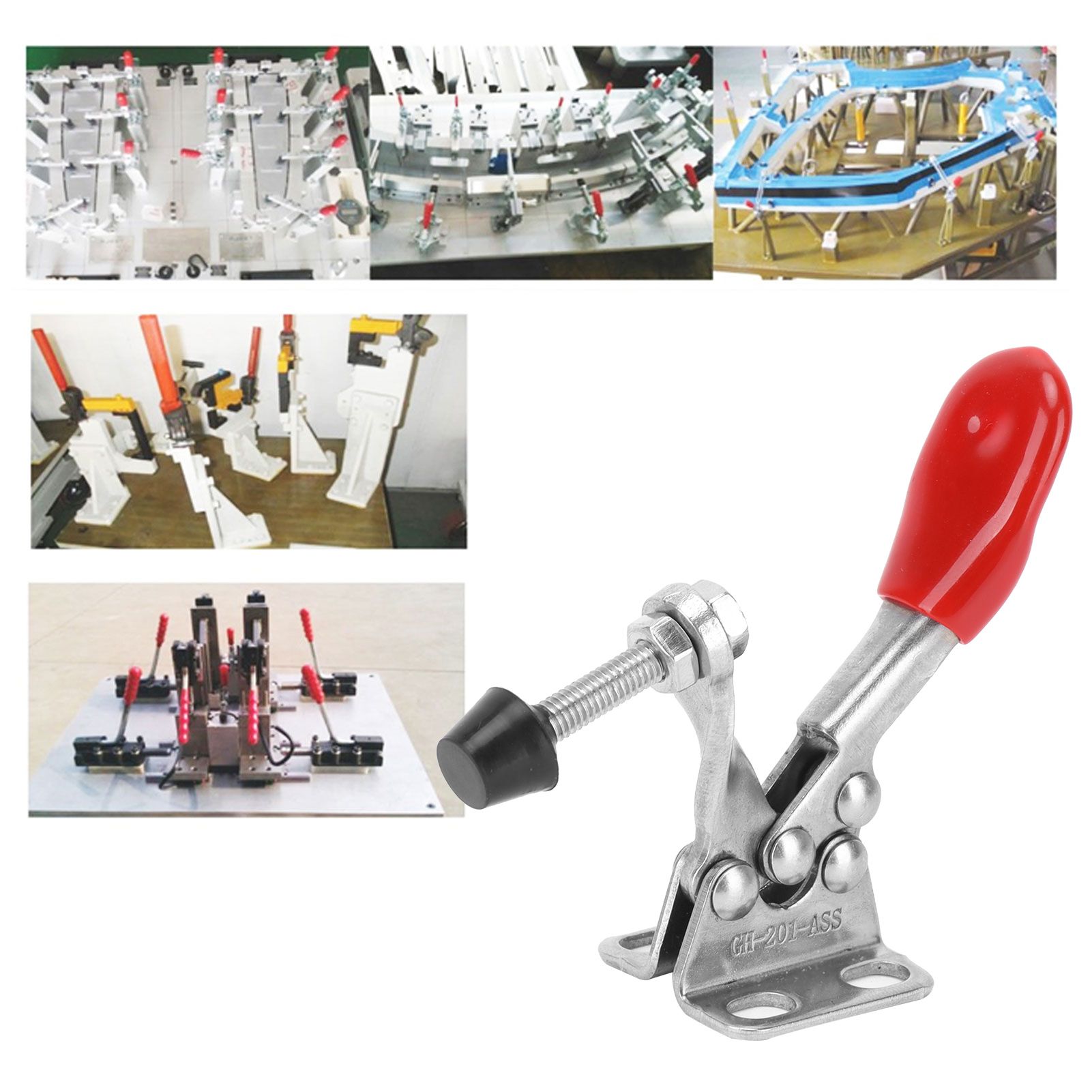 Toggle Clamp Stainless Steel Quick Welding Fixture Hand Tools 27kg/59.5lb HS view 11
