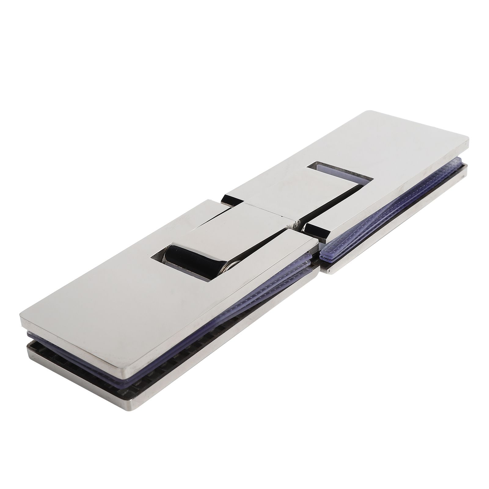 180 Degree Stainless Steel Door Clamp Bathroom Glass Clip Holder Bracket for view 7
