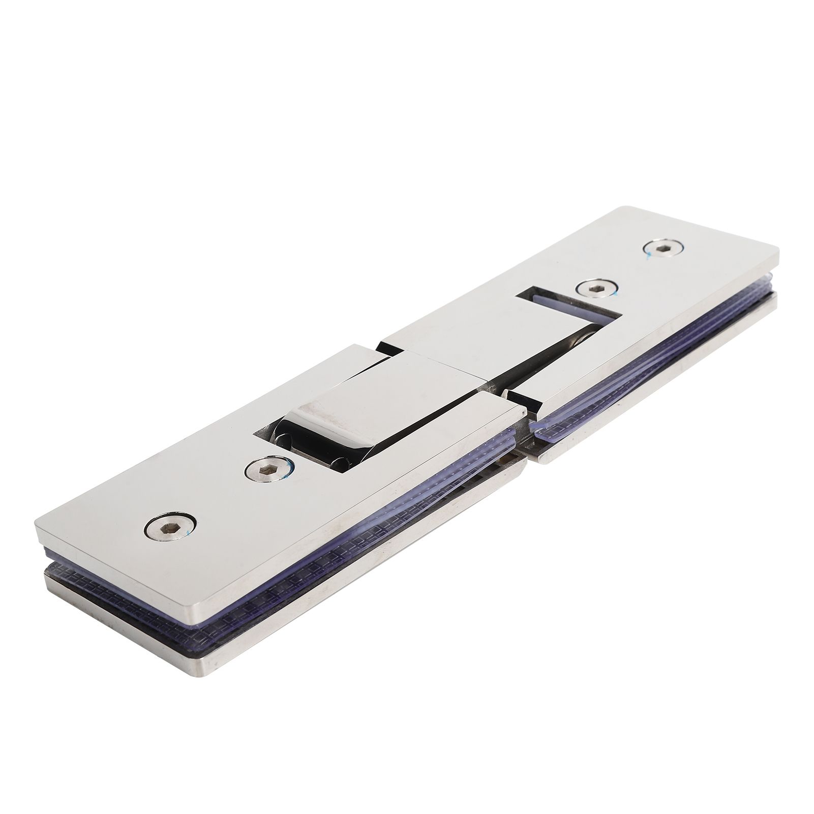 180 Degree Stainless Steel Door Clamp Bathroom Glass Clip Holder Bracket for view 10