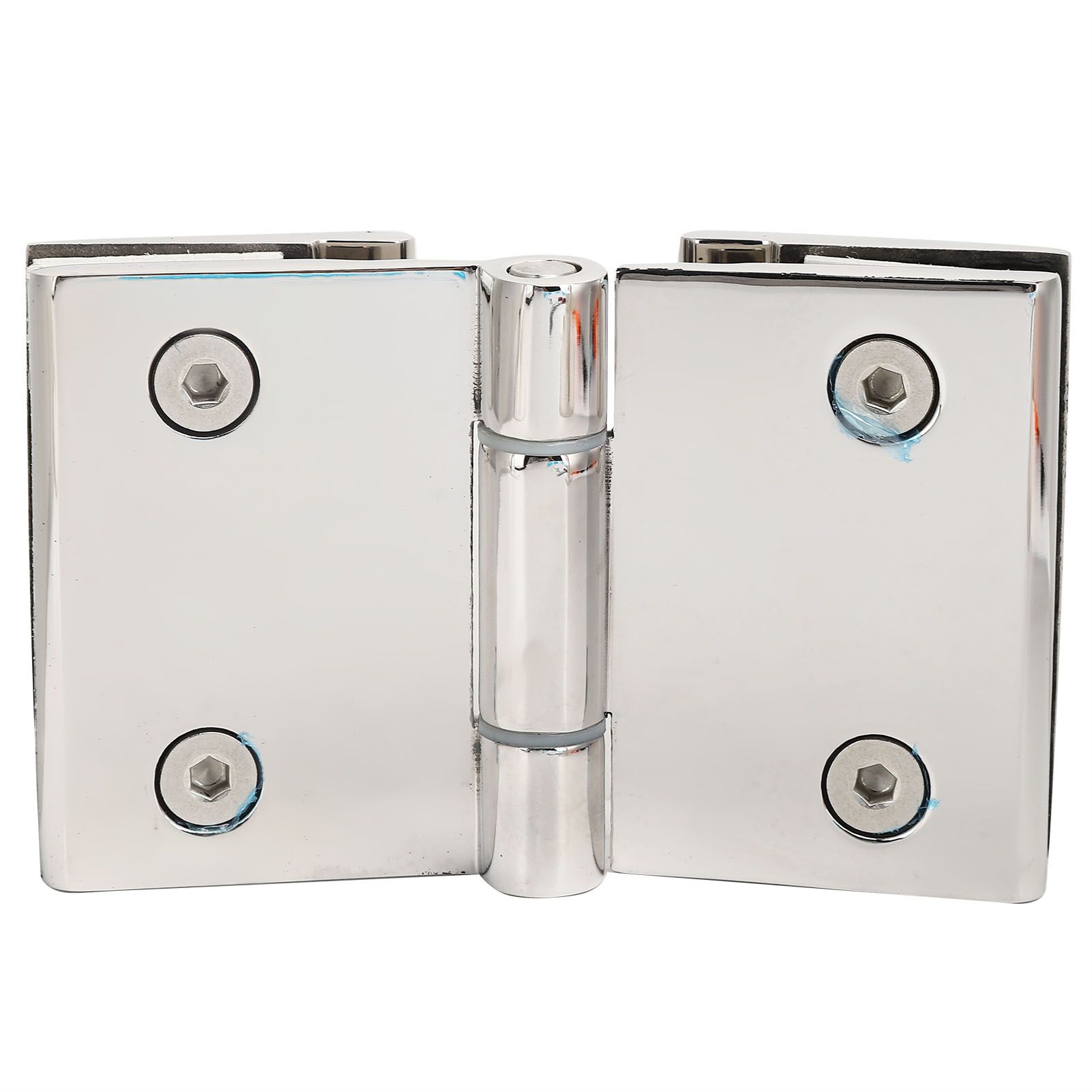 Flat DoubleSided Hinge Stainless Steel Bathroom Hinge Glass Door Hinge for view 4