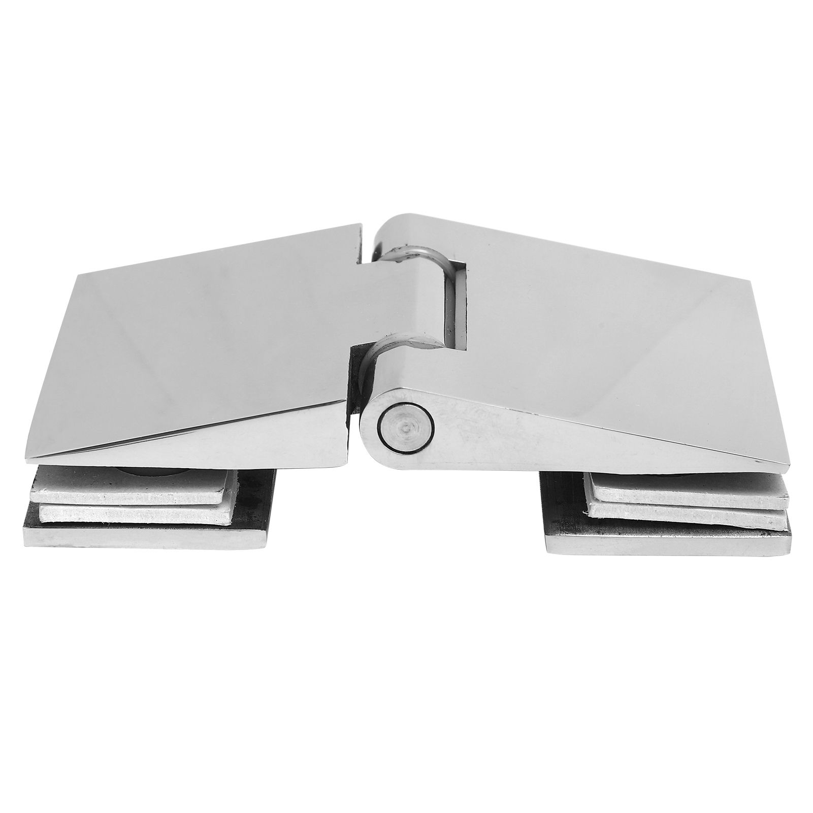 Beveled Double‑Sided Hinge Stainless Steel Shower Room Glass Door Hinge for view 6