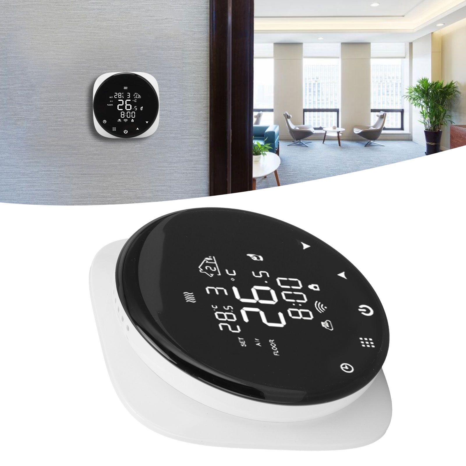 16A Smart WiFi Thermostat for Water/Electric Floor Heating Water Gas Boiler view 12