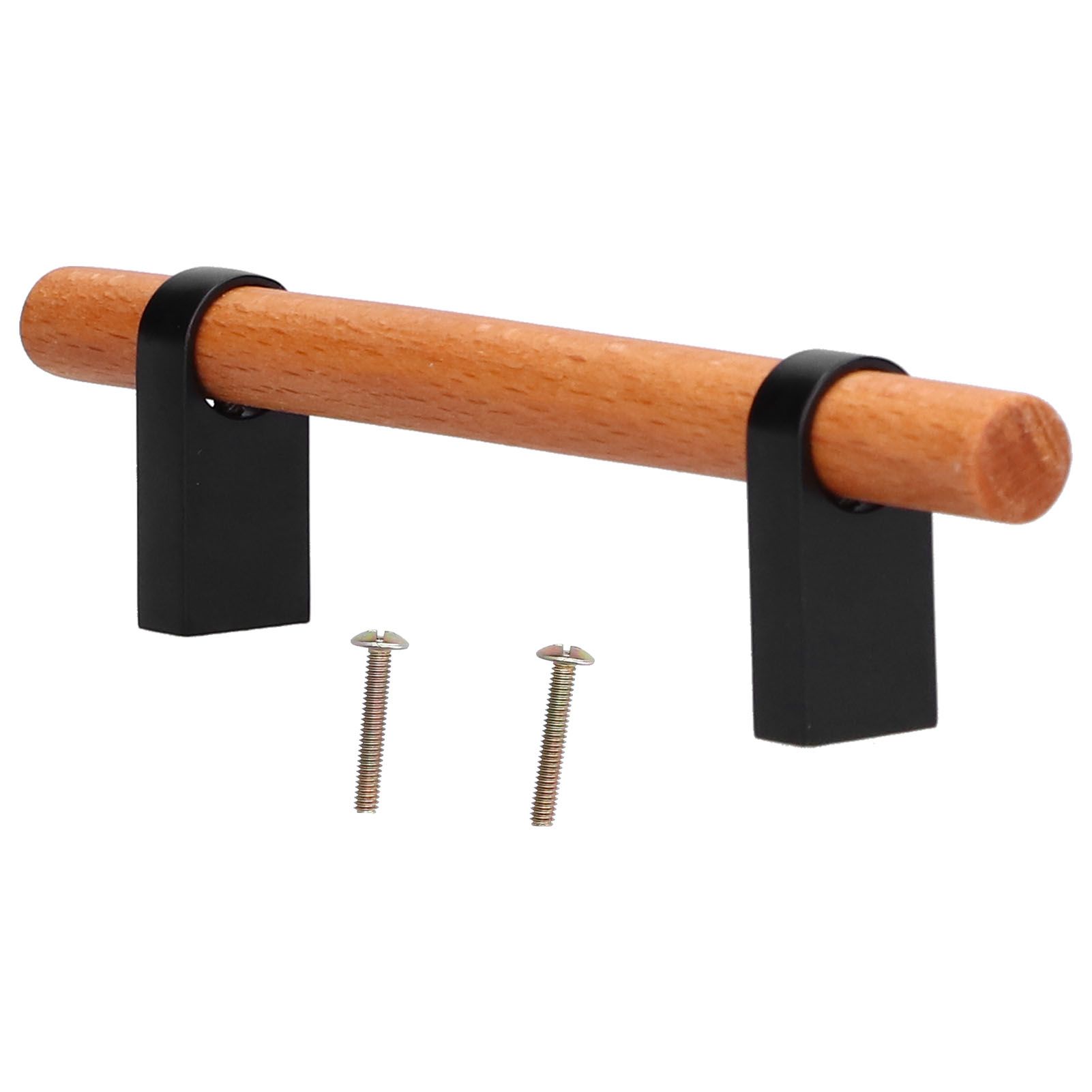 Modern Simple Drawer Wardrobe Handle Black Pine Door Pull Furniture Hardware view 3