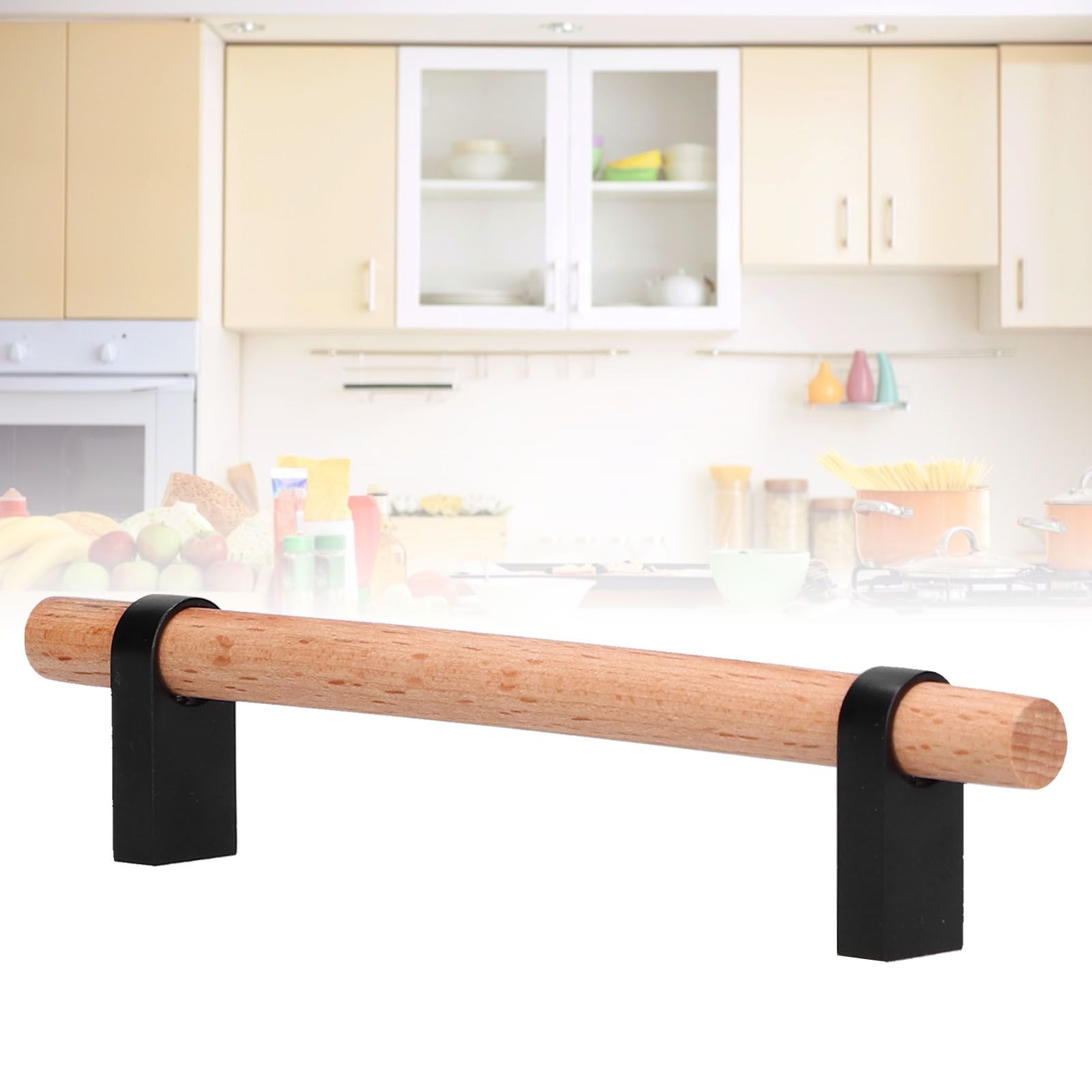 Modern Simple Drawer Wardrobe Handle Black Pine Door Pull Furniture Hardware view 12