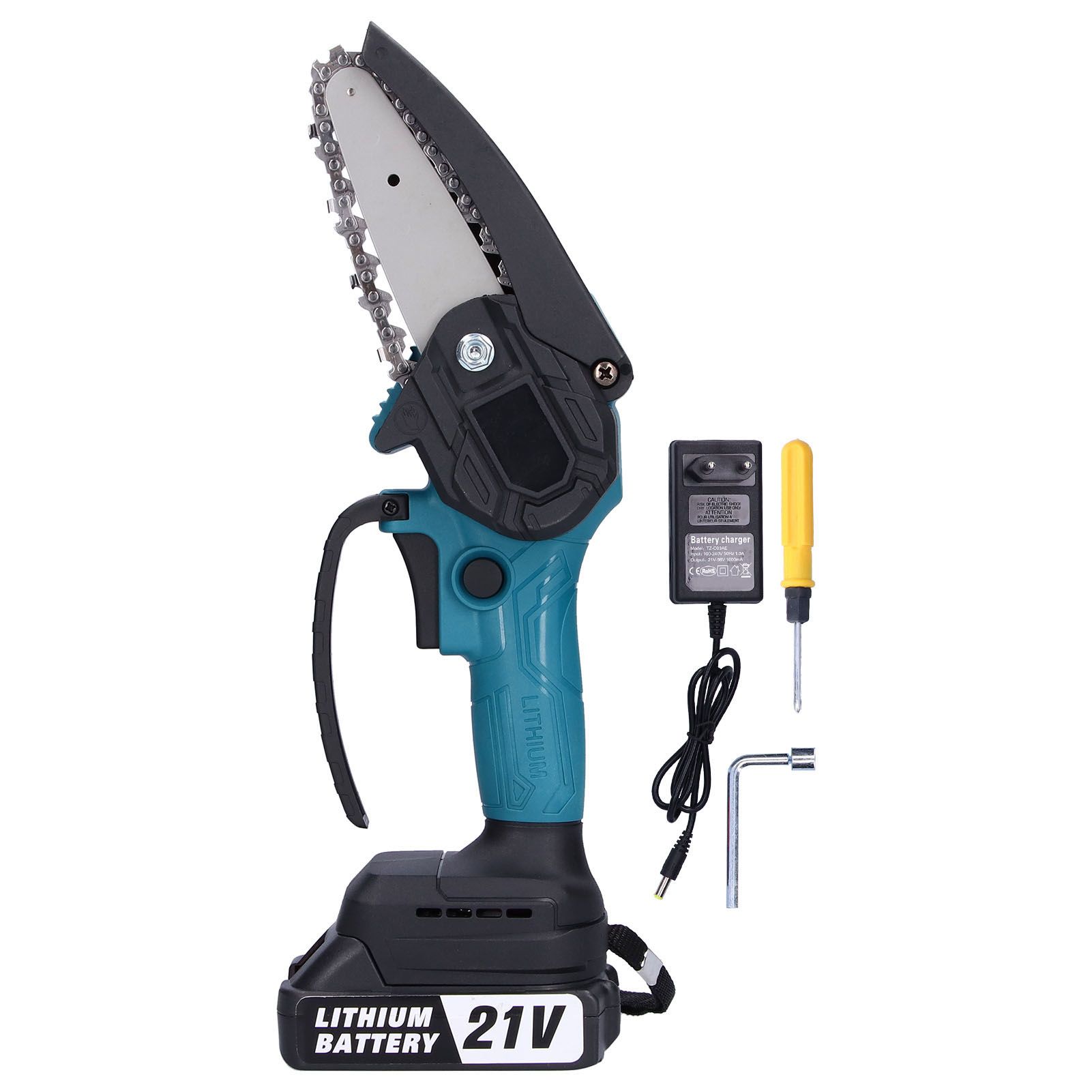 Charging Chainsaw Brushless Motor Cutting Trees Household Pruning 4 Inch view 2