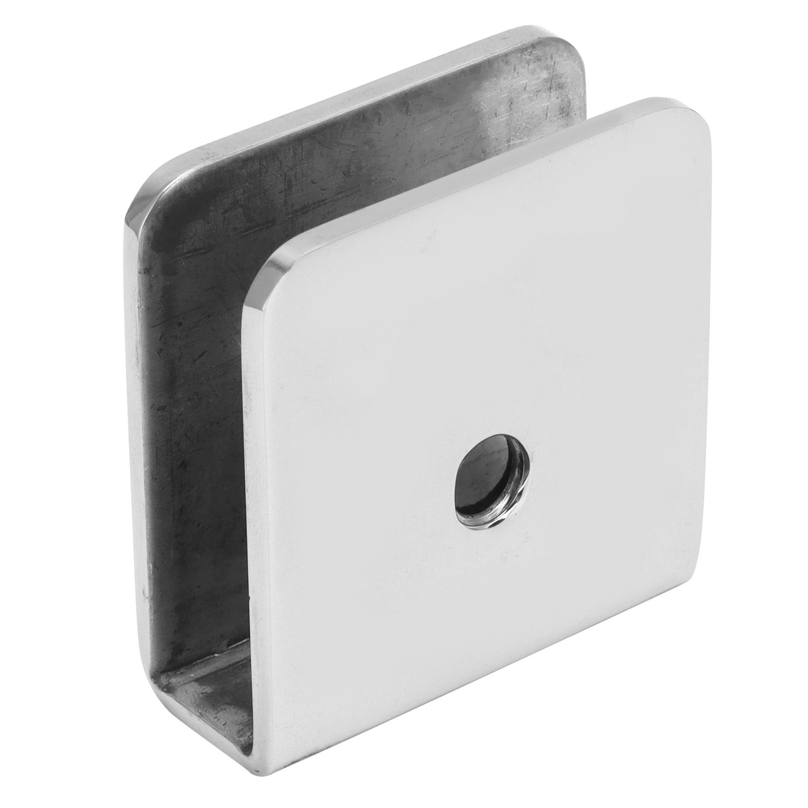 45x48mm Square Glass Fixing Clip Bathroom Door Clamp Holder Bracket for 8‑12mm