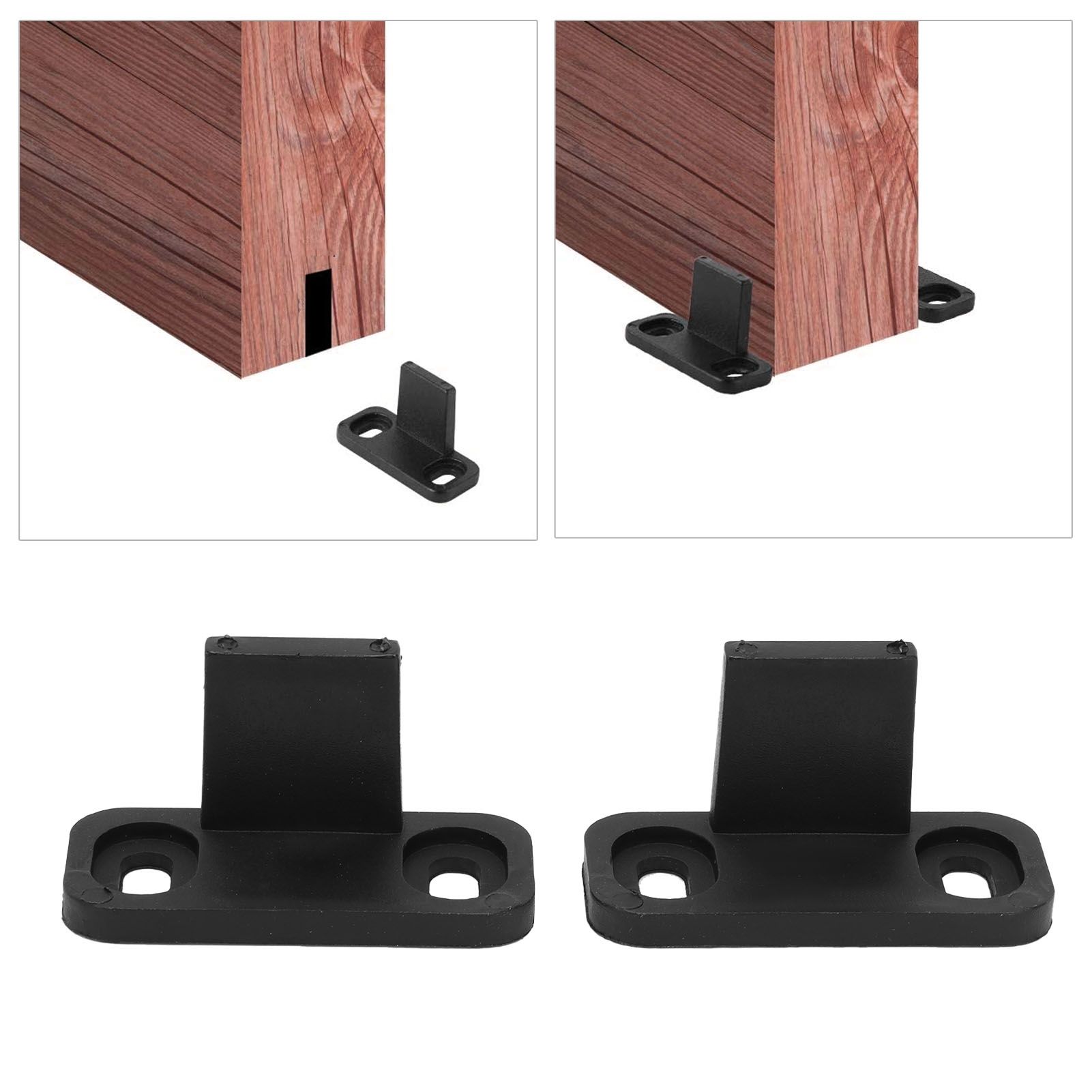 Barn Door Floor Guide Floor Mounted Adjustable Non Slotted Bottom Guide view 12