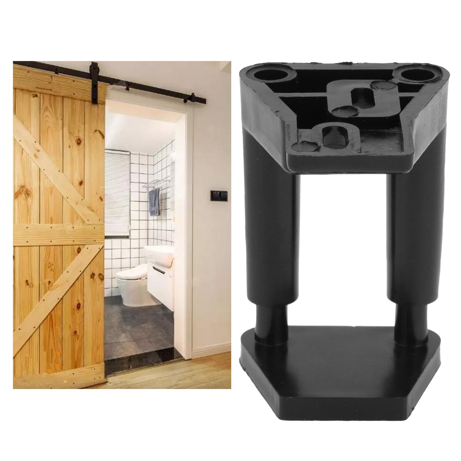 Barn Door Floor Guide Adjustable Sliding Door Floor Roller Guide Kit Hardware view 12