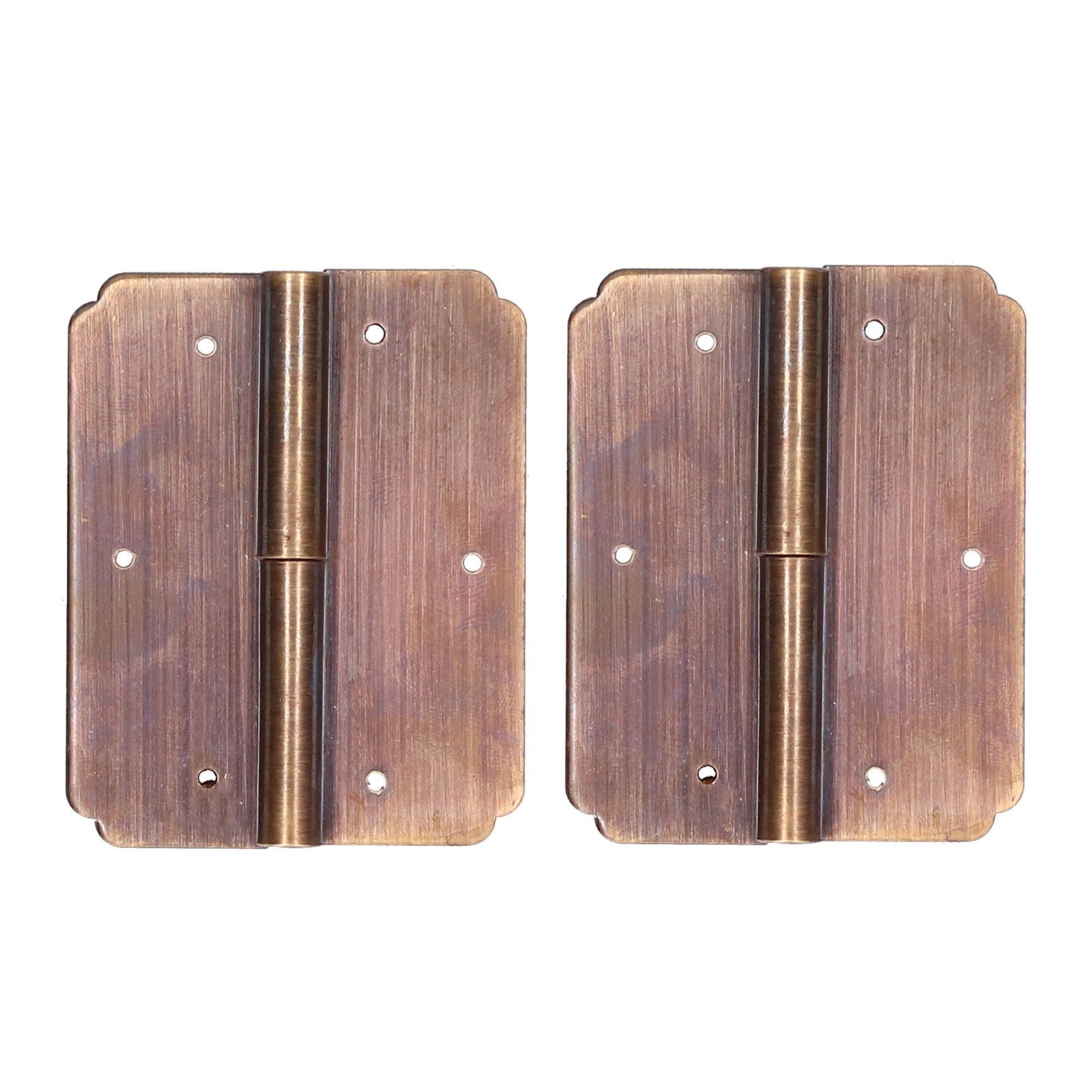 2Set Square Hinge 6cm Chinese Antique Cabinet Hinge Furniture Hardware Accessories view 7