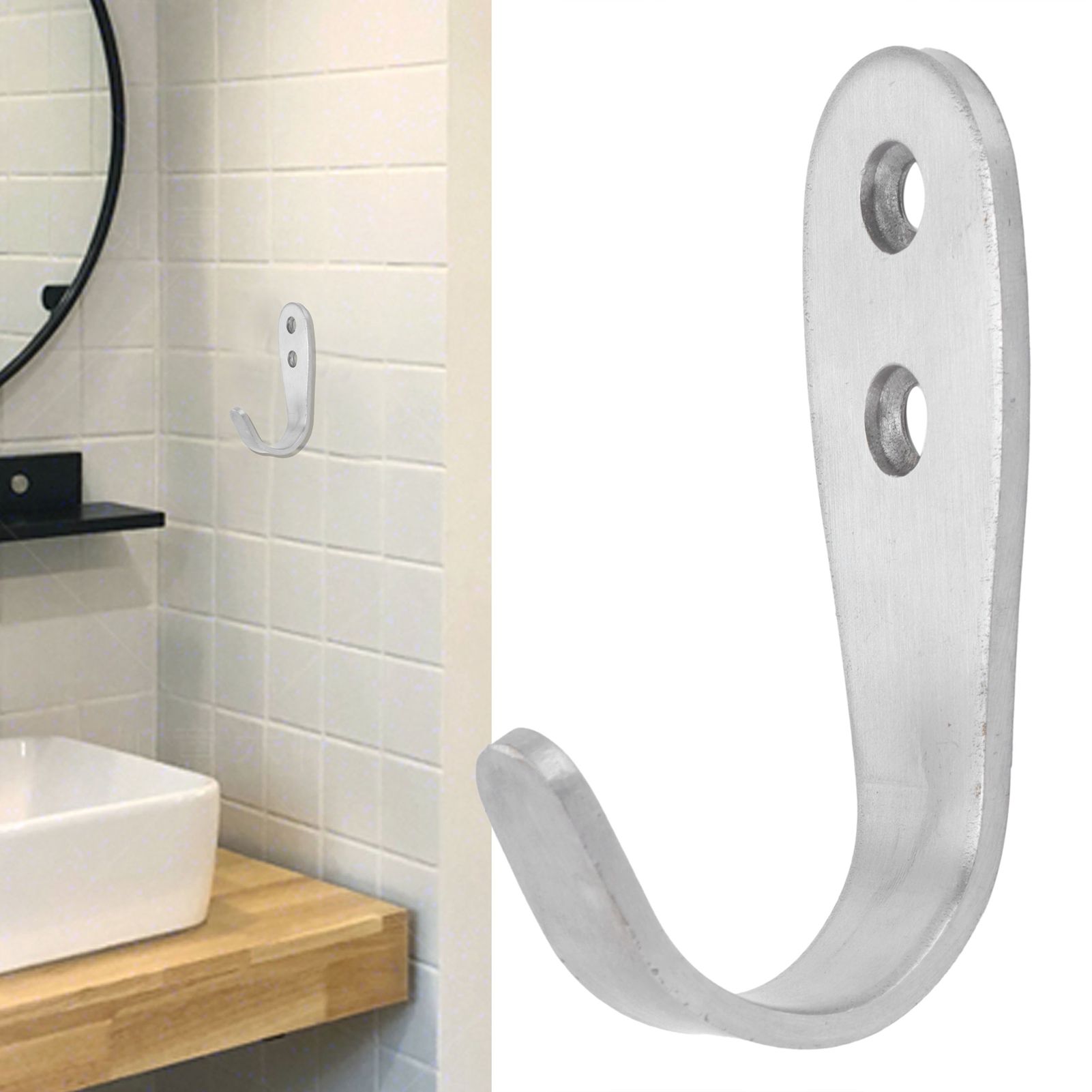Stainless Steel Hook Heavy Duty Clothes Towels Coats Wall Hook for Home Bathroom view 12