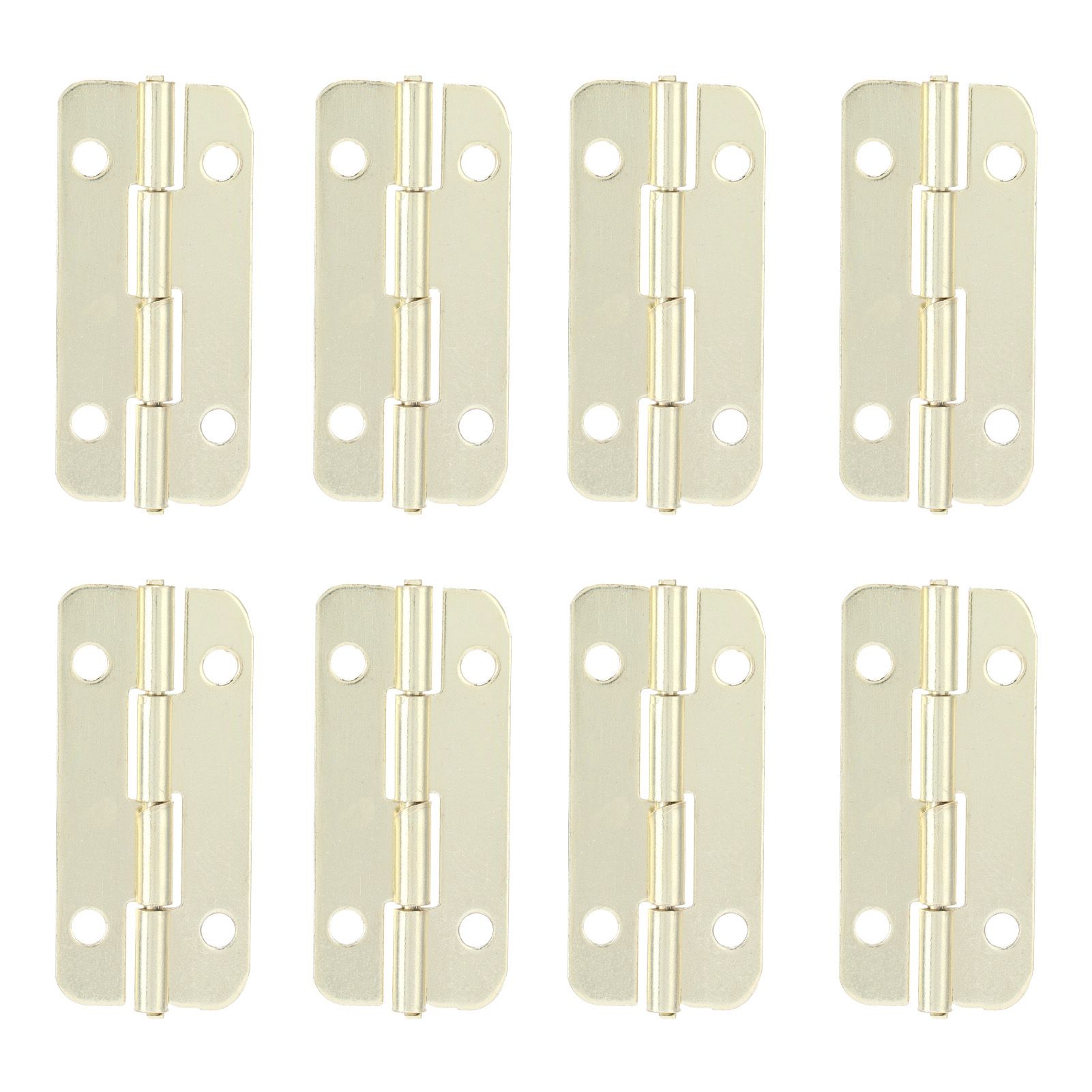 50Set Rounded Hinge Iron Cabinet Hinge Hardware Accessory for Home Door Wooden Box view 3