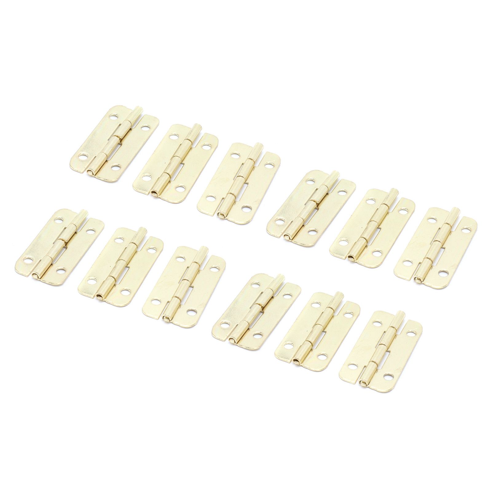 50Set Rounded Hinge Iron Cabinet Hinge Hardware Accessory for Home Door Wooden Box view 4