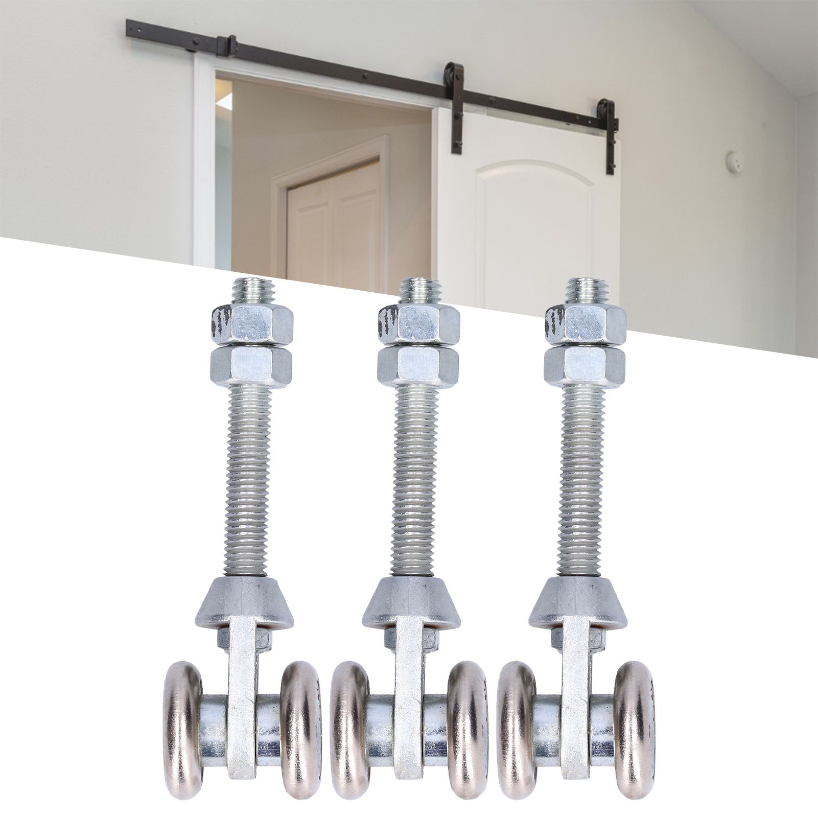 3Pcs Door Suspension Wheel Glass Sliding Door Pulley Roller Accessory Diameter view 11