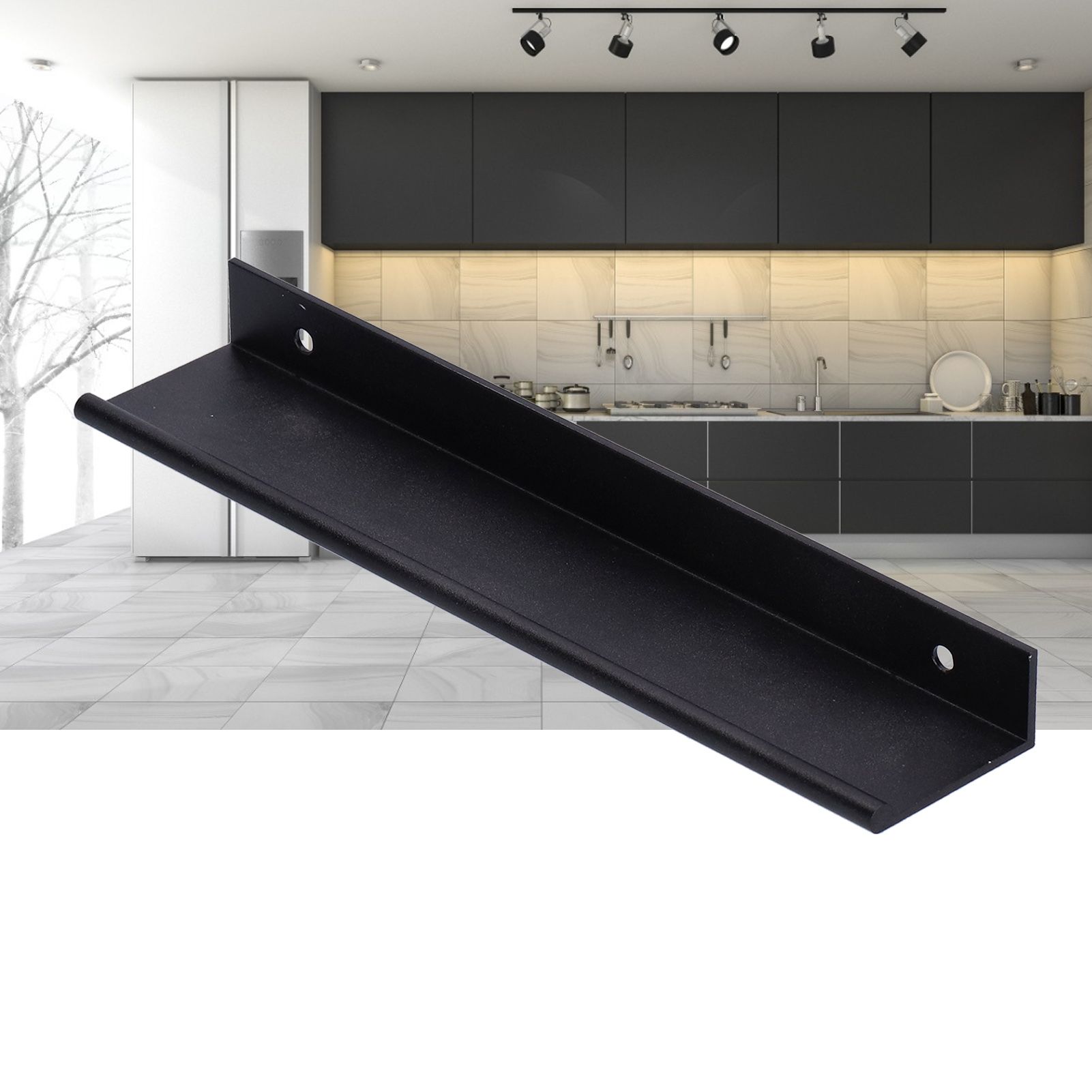 Drawer Handle Aluminum Alloy Thickened Cupboard Wardrobe Door Pull Handle for view 11