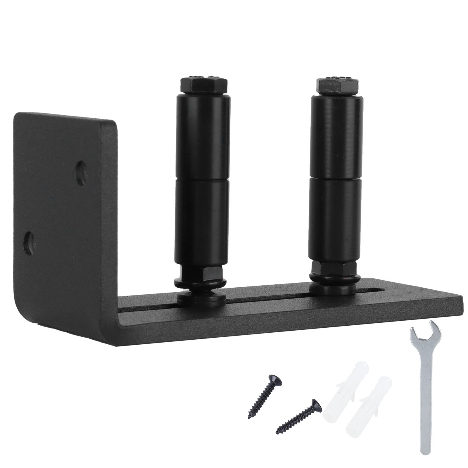 Sliding Barn Door Guide Carbon Steel Bottom Floor Roller Guide Kit Hardware view 2