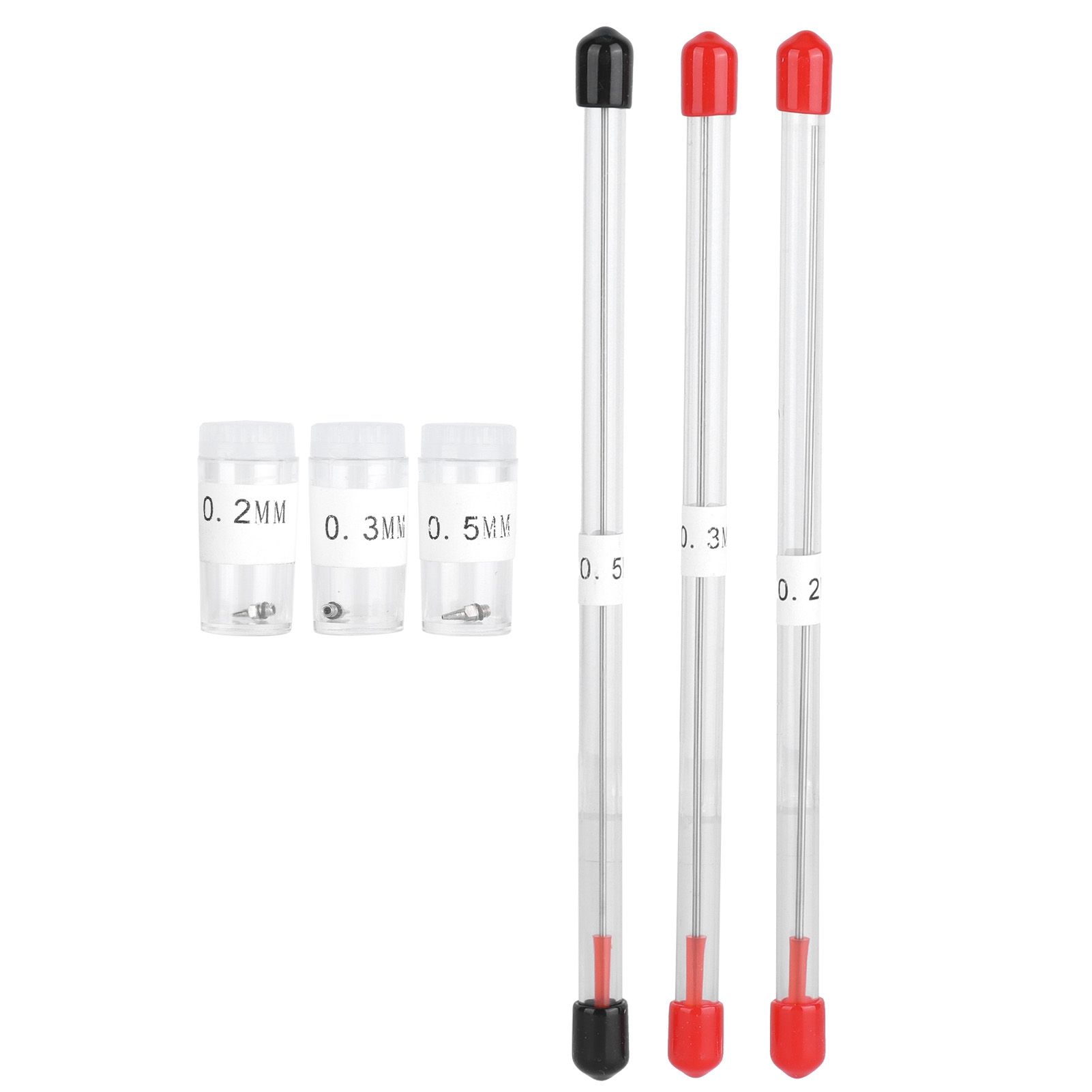 Airbrush Needles Replacement Parts with 0.2/0.3/0.5mm Nozzle for Airbrush view 2