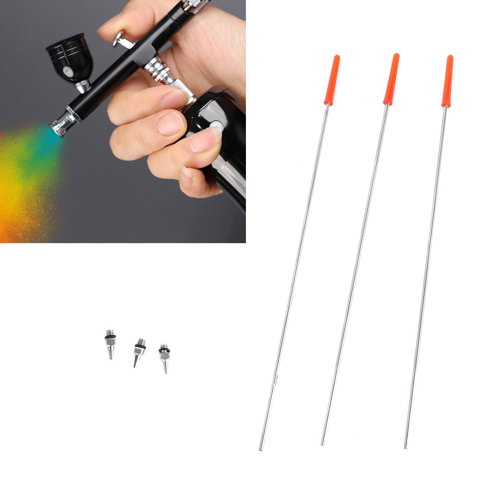 Airbrush Needles Replacement Parts with 0.2/0.3/0.5mm Nozzle for Airbrush view 11