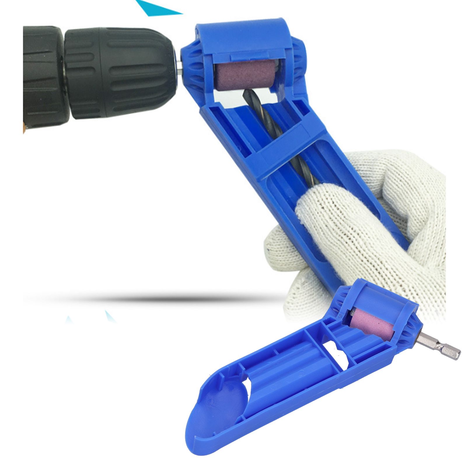 Drill Sharpener Handheld StraightShank TwistDrill Cutting Edge Grinding Tool view 12