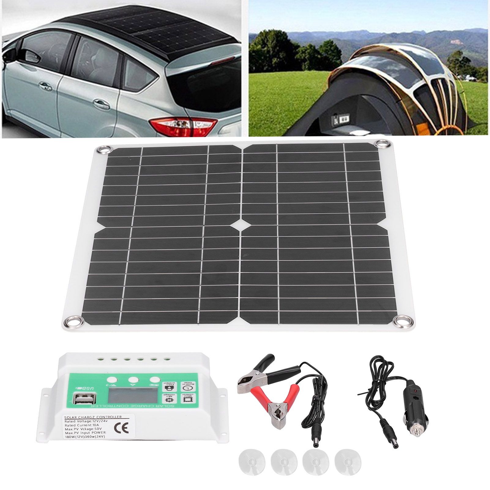 40W 18V Monocrystalline Silicon Flexible Solar Panel with 10A Solar Charge view 11